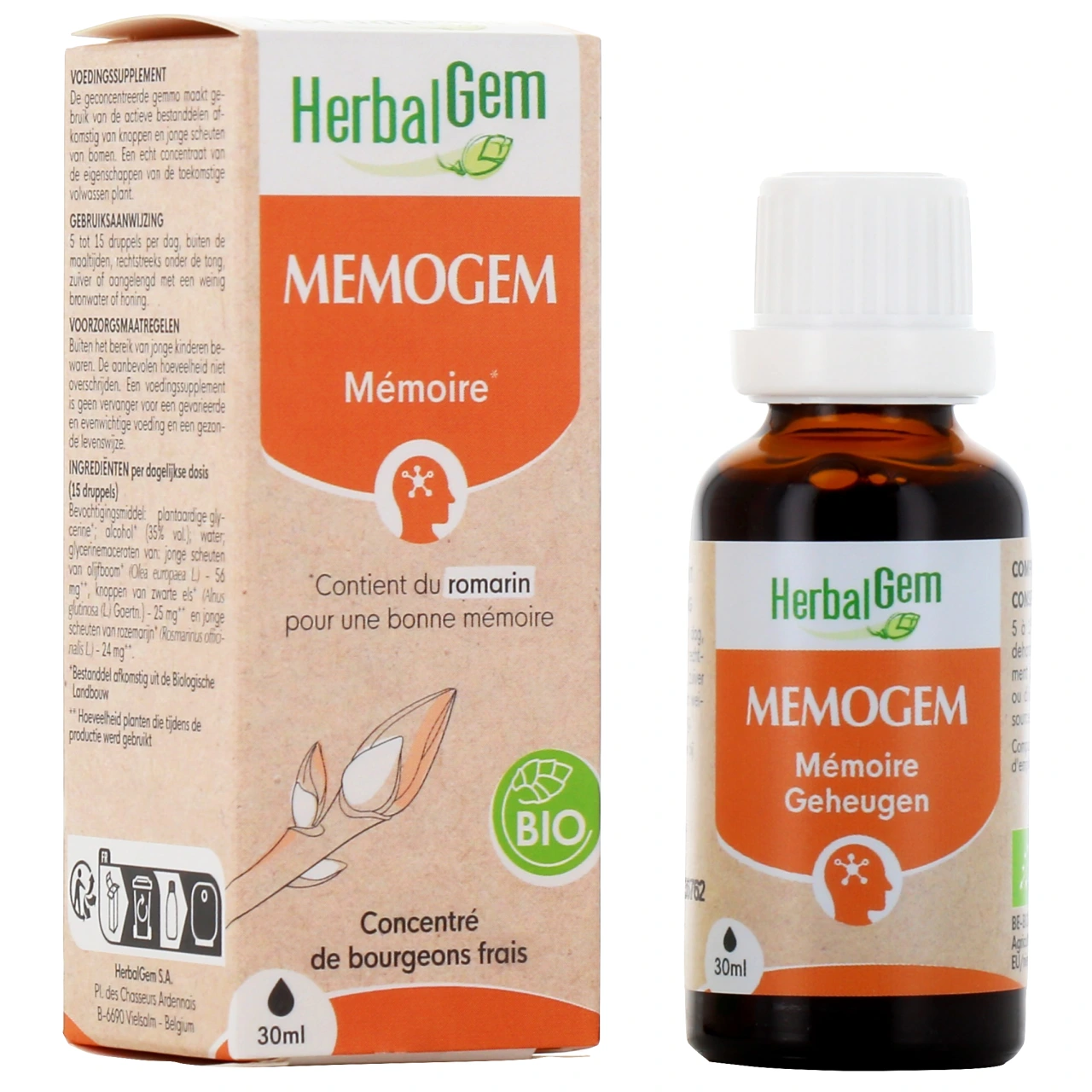 Herbalgem Memogem Mémoire Bio - Herbalgem