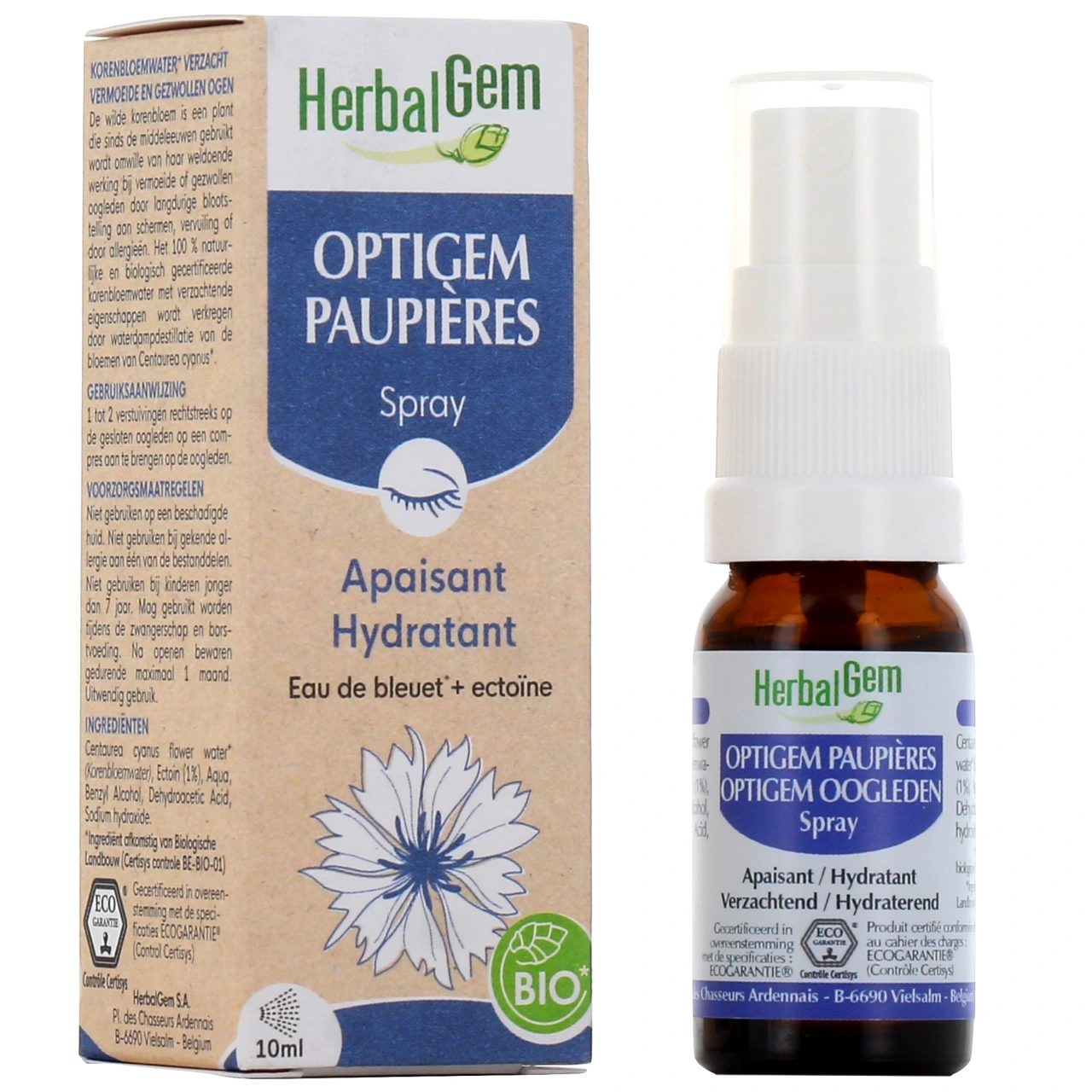 Herbalgem Optigem Paupières Spray Apaisant Hydratant - Herbalgem