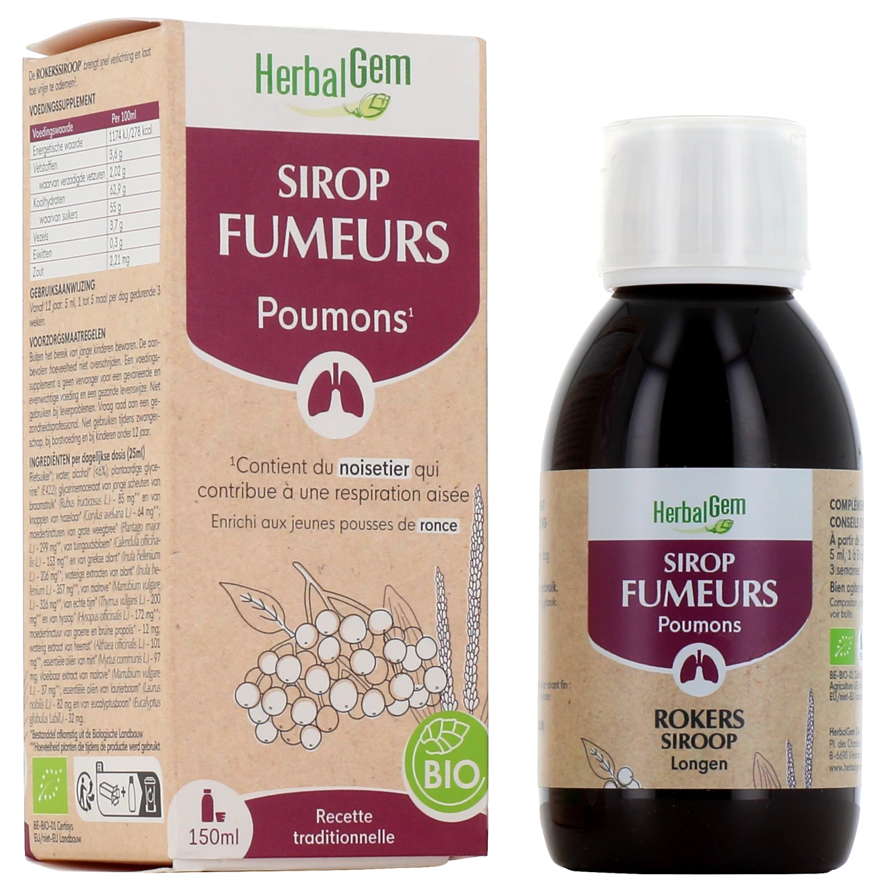 Herbalgem Sirop des Fumeurs Bio - Herbalgem