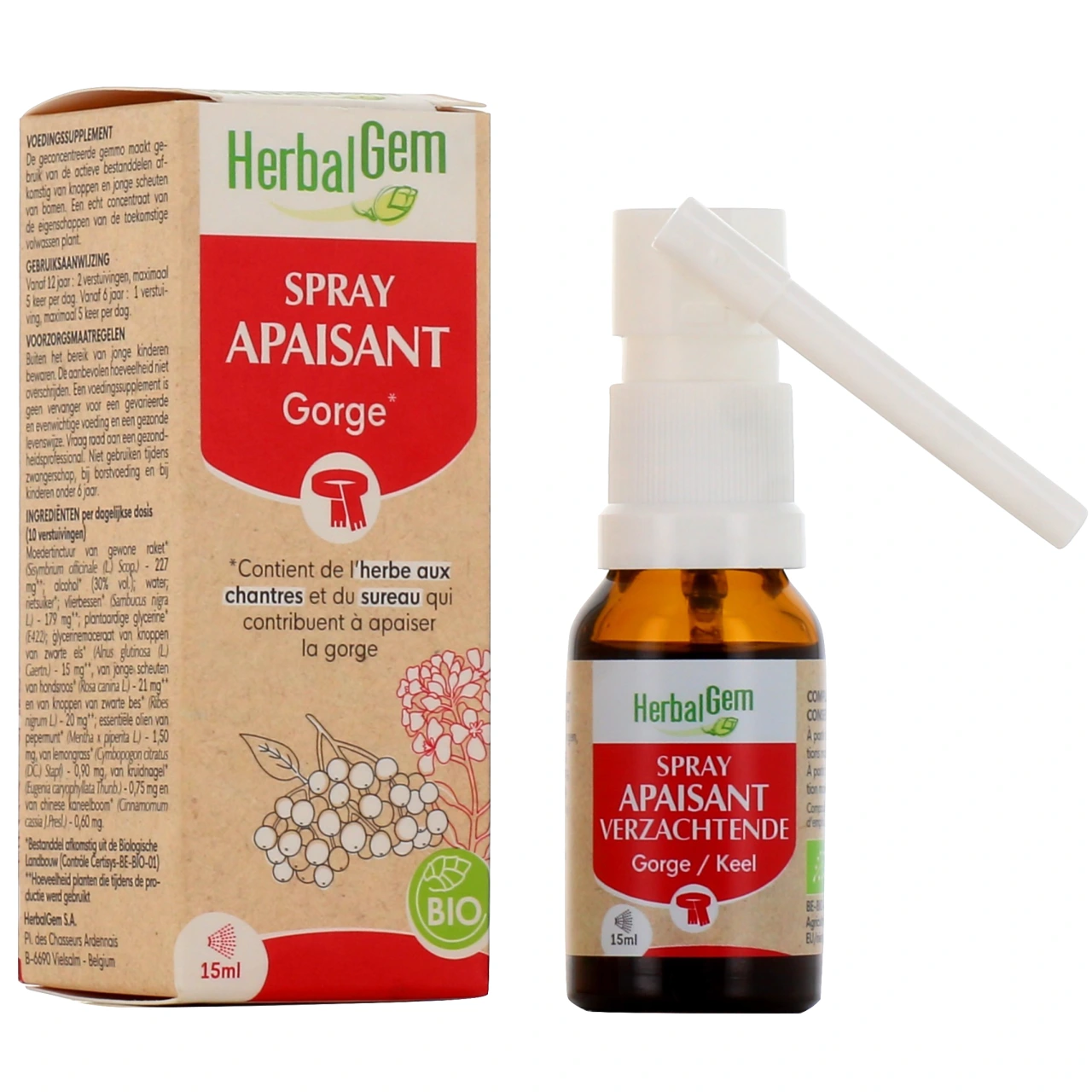 Herbalgem Spray Apaisant Gorge Bio - Herbalgem