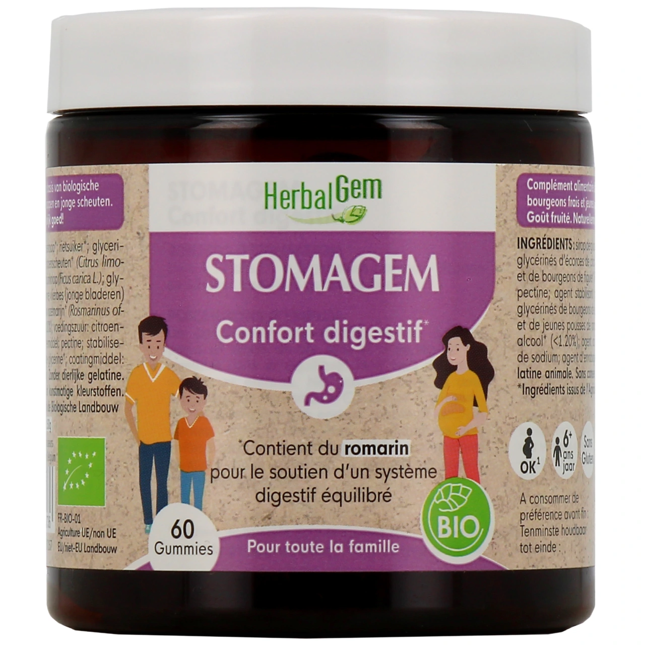 Herbalgem Stomagem Confort Digestif Bio - Herbalgem