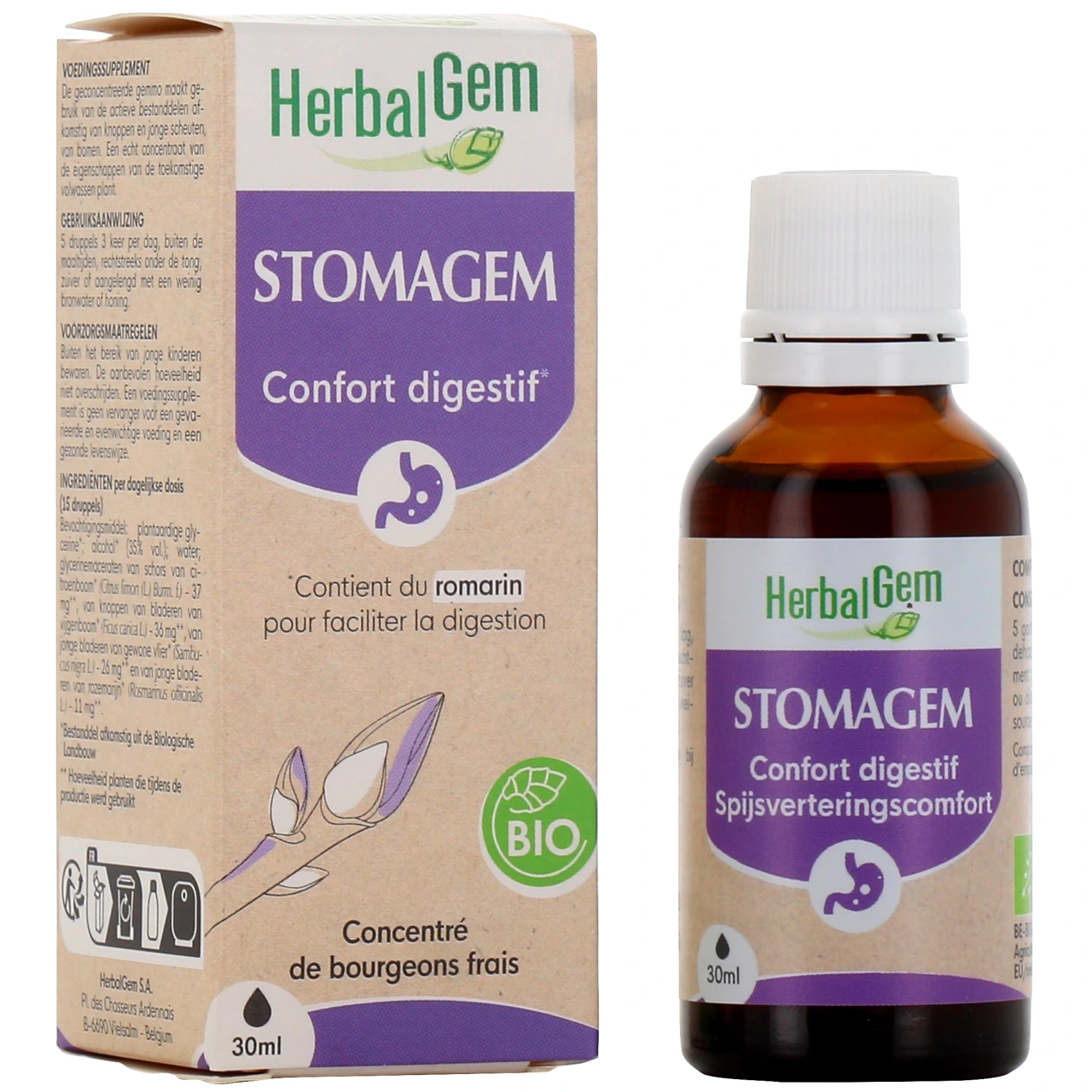 Herbalgem Stomagem Confort Digestif Bio - Vue 4