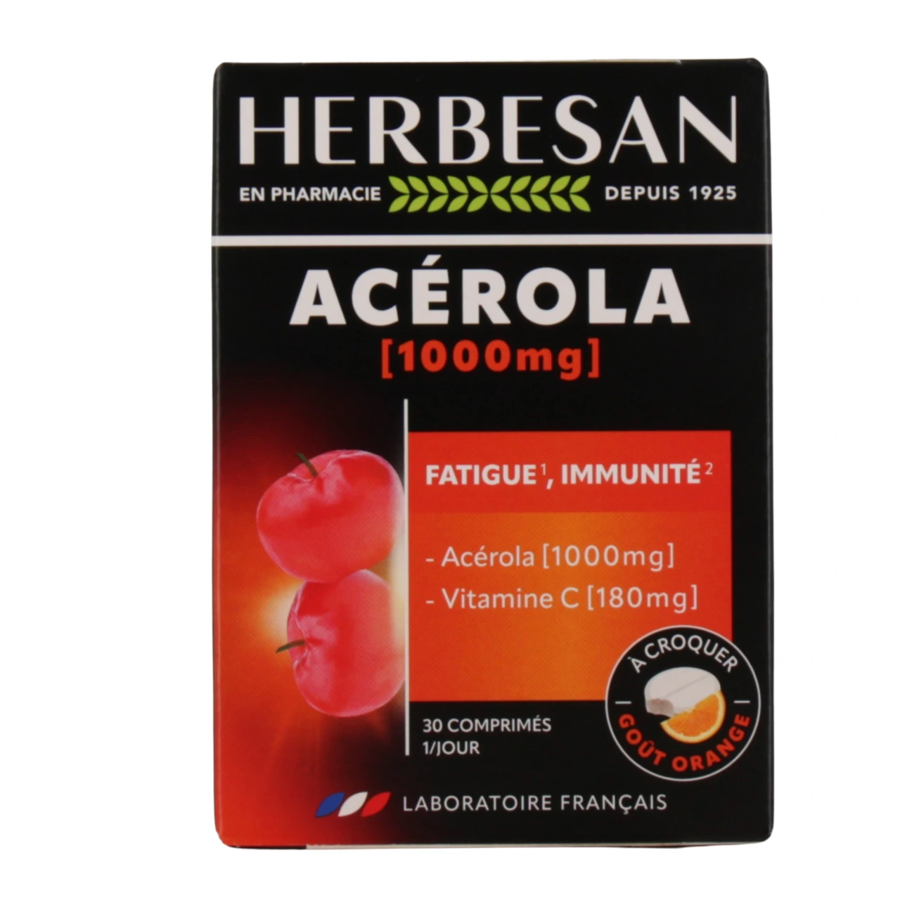 Herbesan Acerola goût orange 1000 - Herbesan