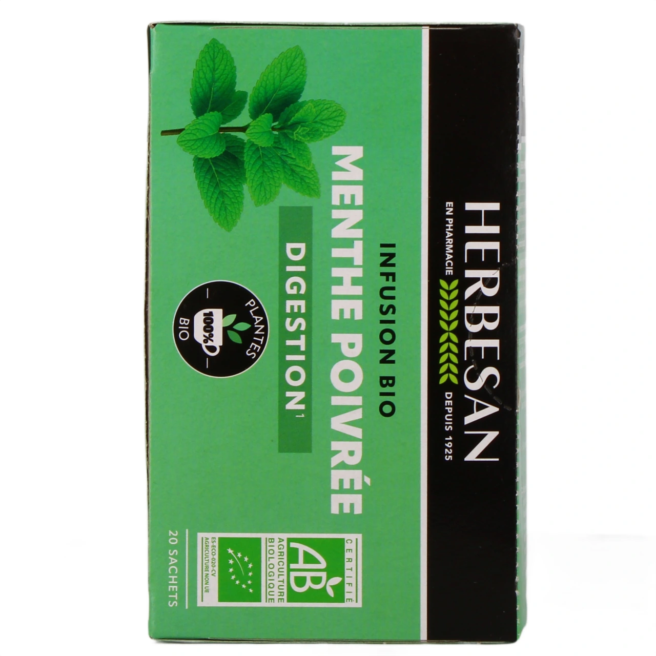 Herbesan Infusion Menthe Poivrée Bio - Vue 3