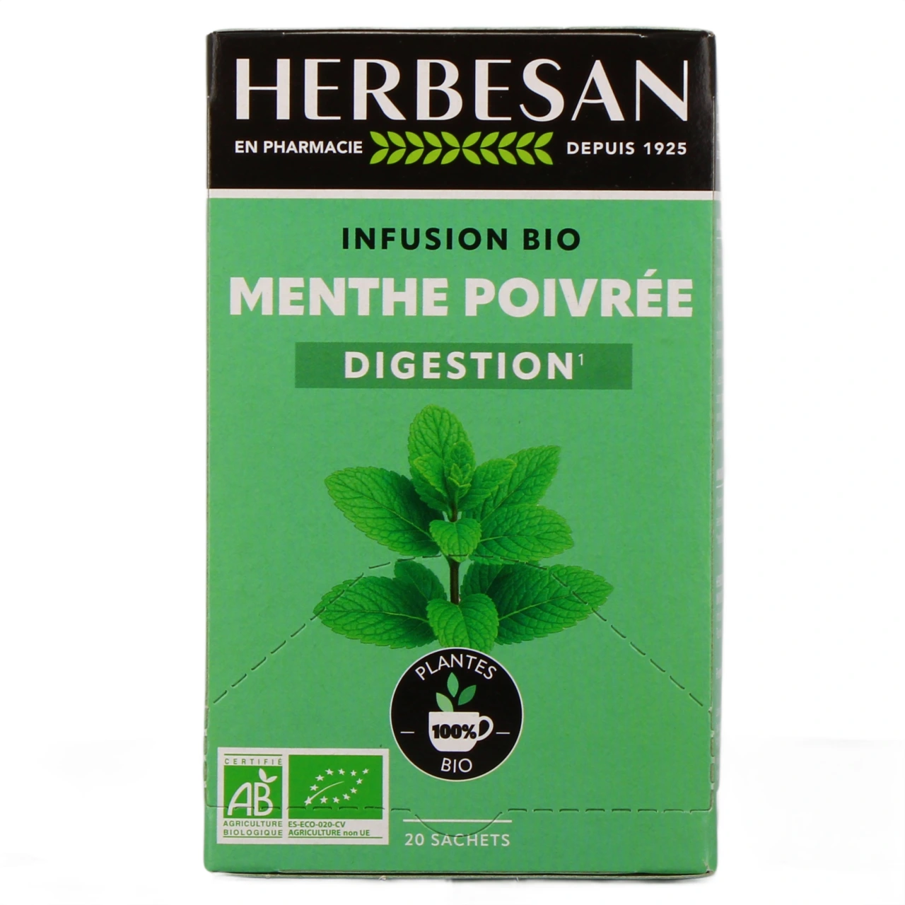 Herbesan Infusion Menthe Poivrée Bio - Vue 2