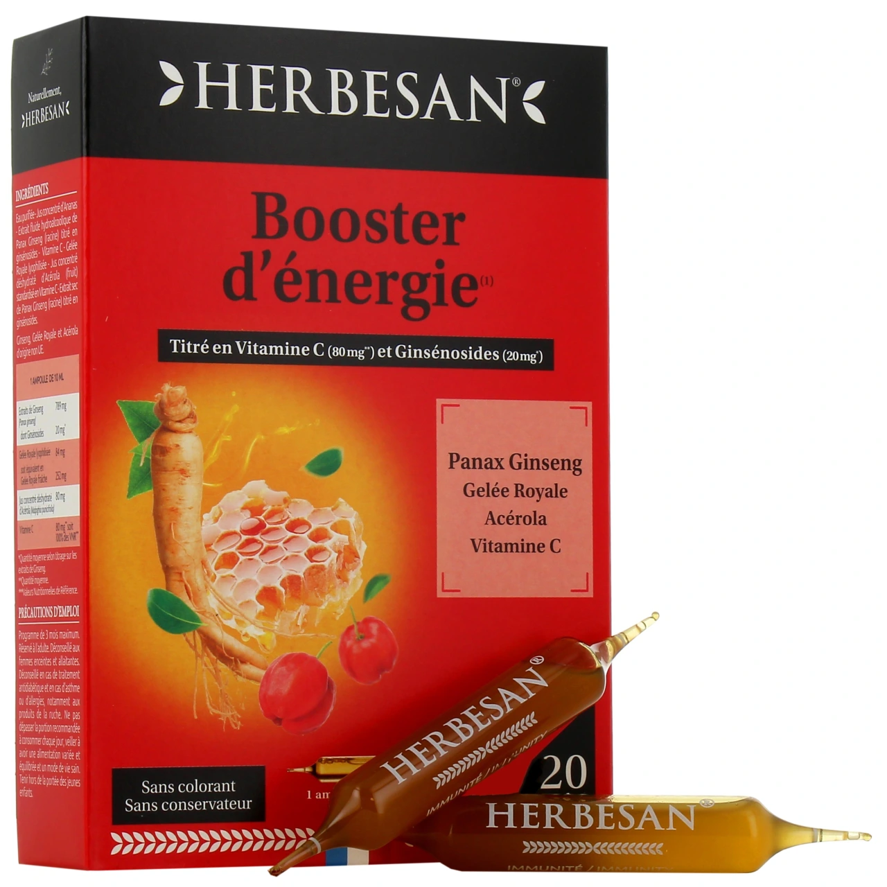 Herbesan Panax Ginseng Tonus et Énergie - Herbesan