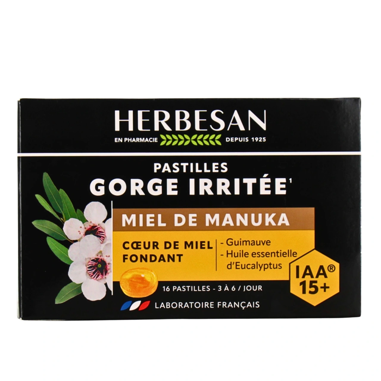 Herbesan Pastilles Gorge Miel de Manuka IAA 15+ - Vue 2