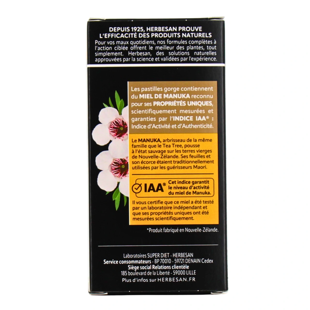 Herbesan Pastilles pour la Gorge Miel de Manuka - Vue 7