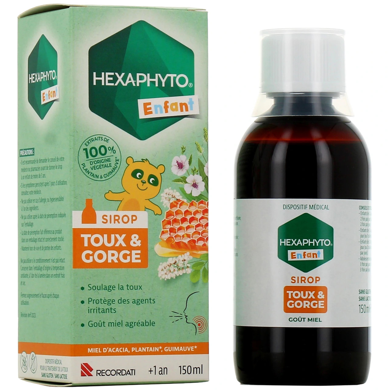 Hexaphyto Sirop Toux & Gorge Enfant - Bouchara Recordati