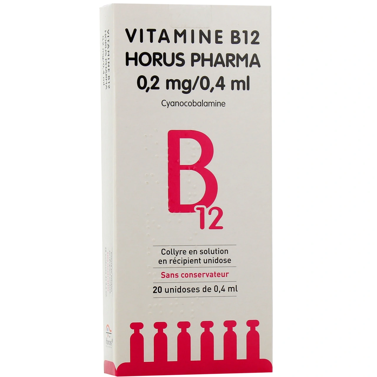 Horus Pharma Vitamine B12 Collyre 0,5 pour mille - Horus Pharma