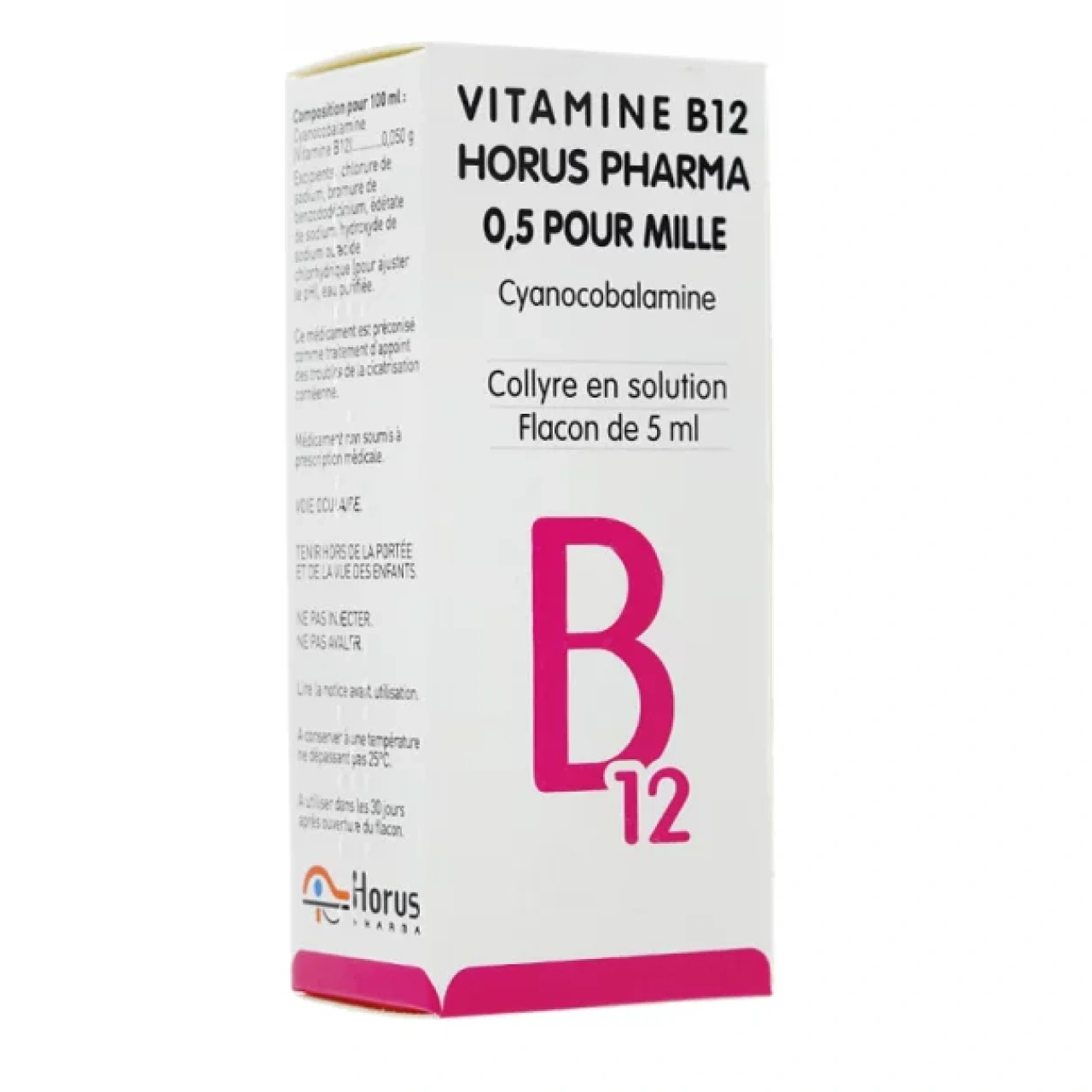 Horus Pharma Vitamine B12 Collyre 0,5 pour mille - Vue 4