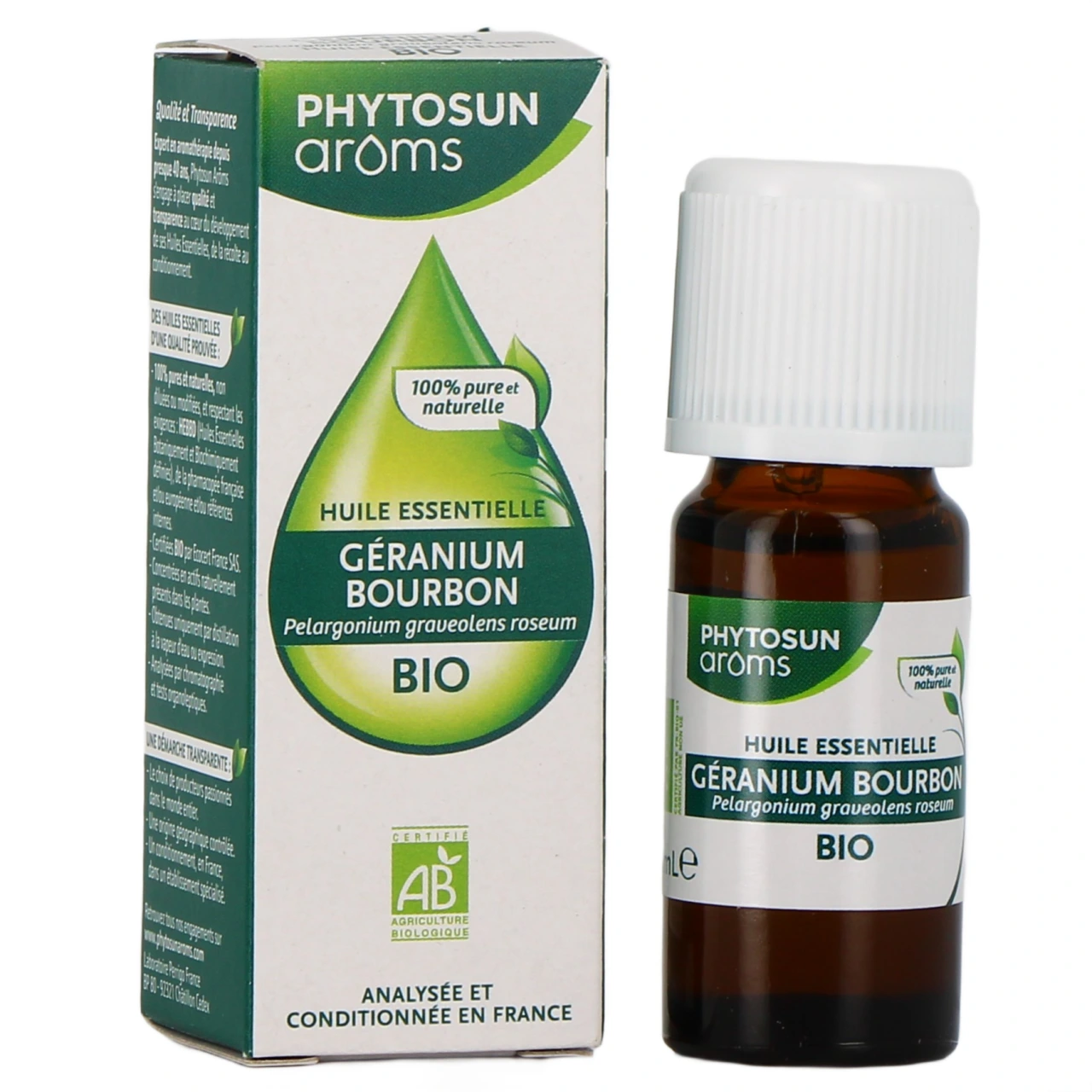 Huile Essentielle de Géranium Bourbon Bio - Phytosun Aroms