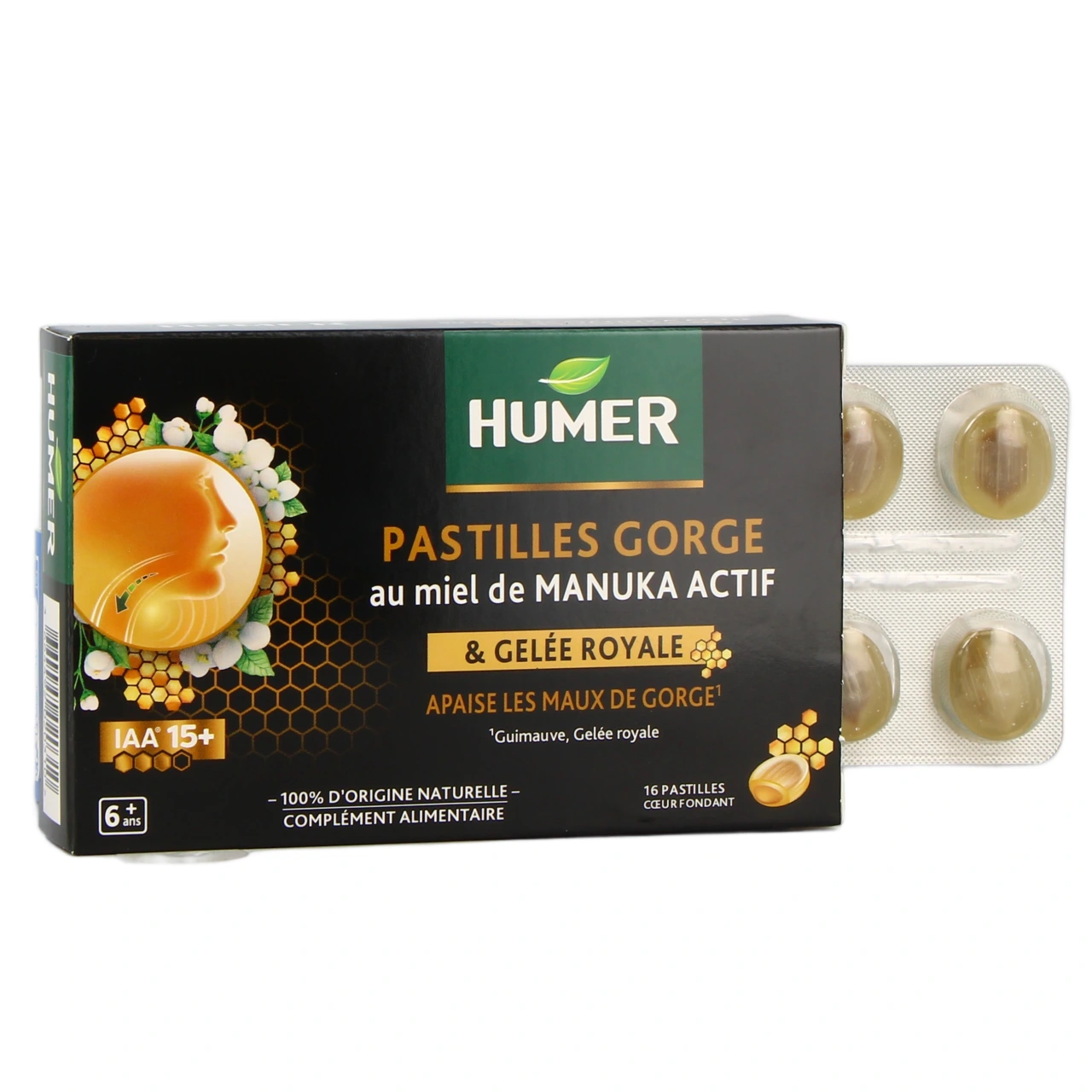 Humer Pastilles Gorge au Miel de Manuka Actif - Humer