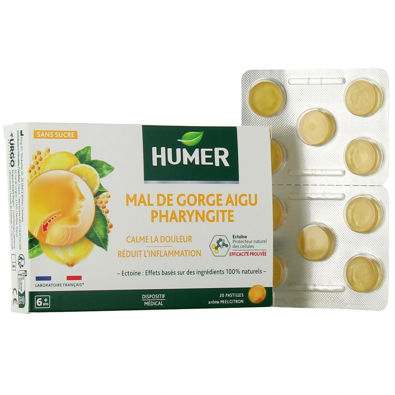Humer Pharyngite Pastilles - Vue 2