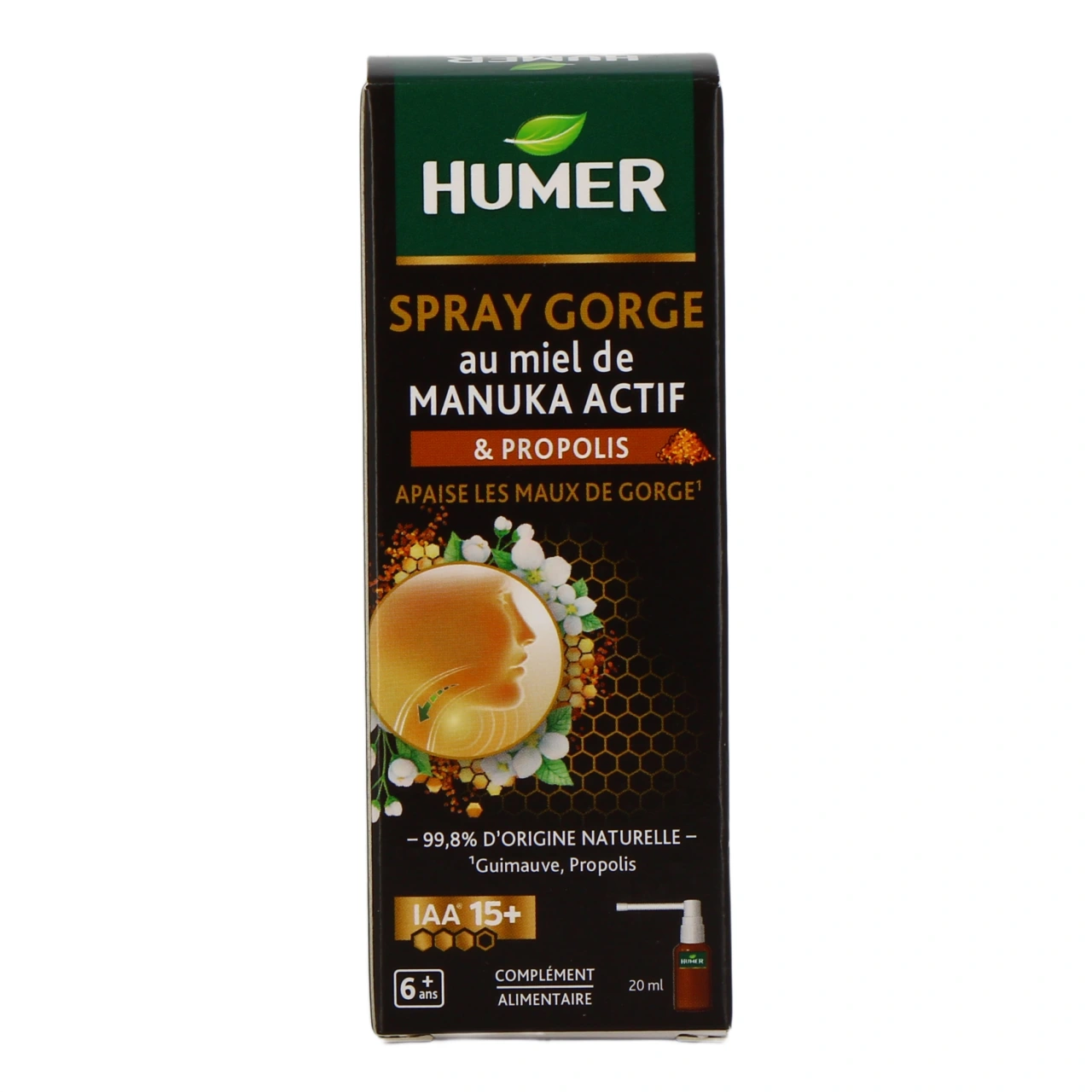 Humer Spray Gorge au Miel de Manuka Actif et Propolis - Vue 2