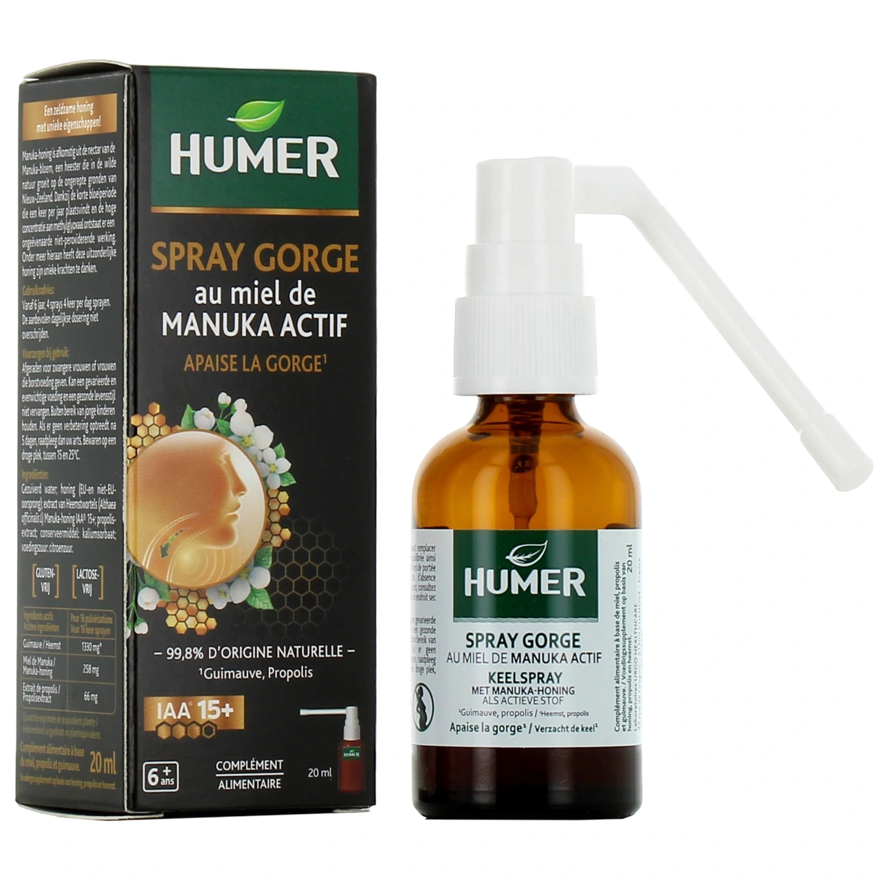 Humer Spray Gorge au Miel de Manuka Actif - Humer