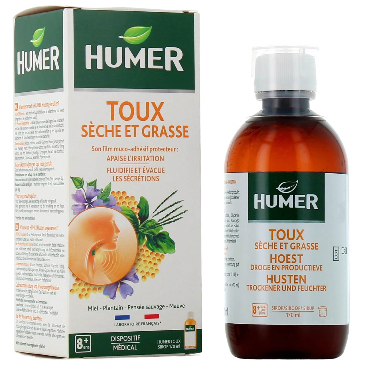Humer Toux Sèche et Grasse Sirop - Humer