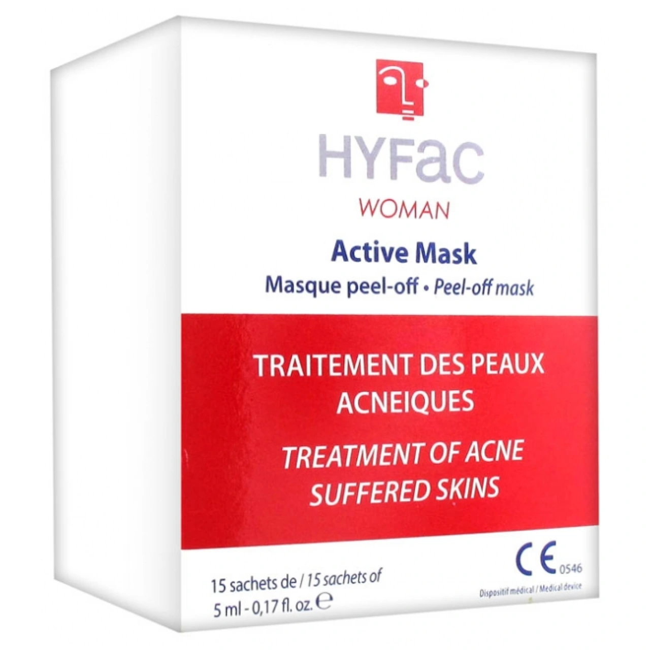 Hyfac Woman Active Mask Masque peel-off - Vue 3