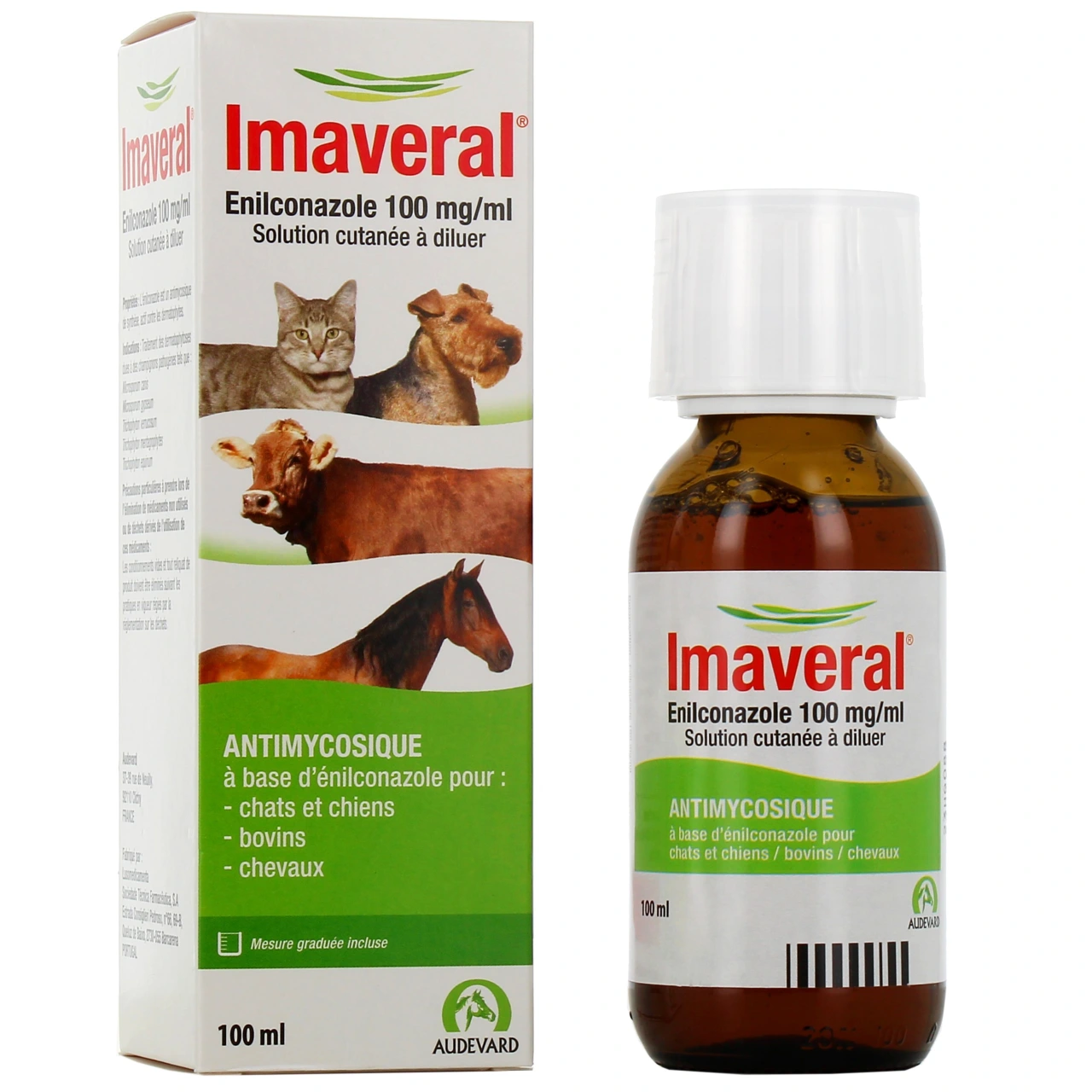 Imaveral Solution Cutanée Antimycosique pour Animaux - Audevard