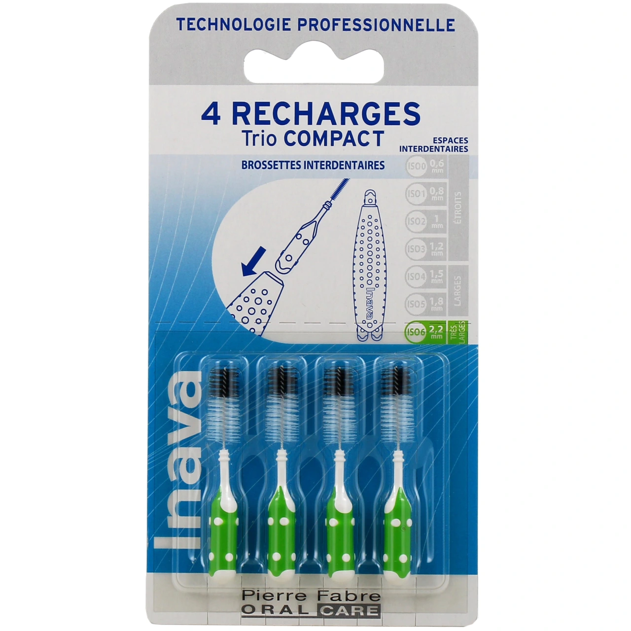 Inava Recharges Brossettes Interdentaires pour Trio Compact - Vue 7