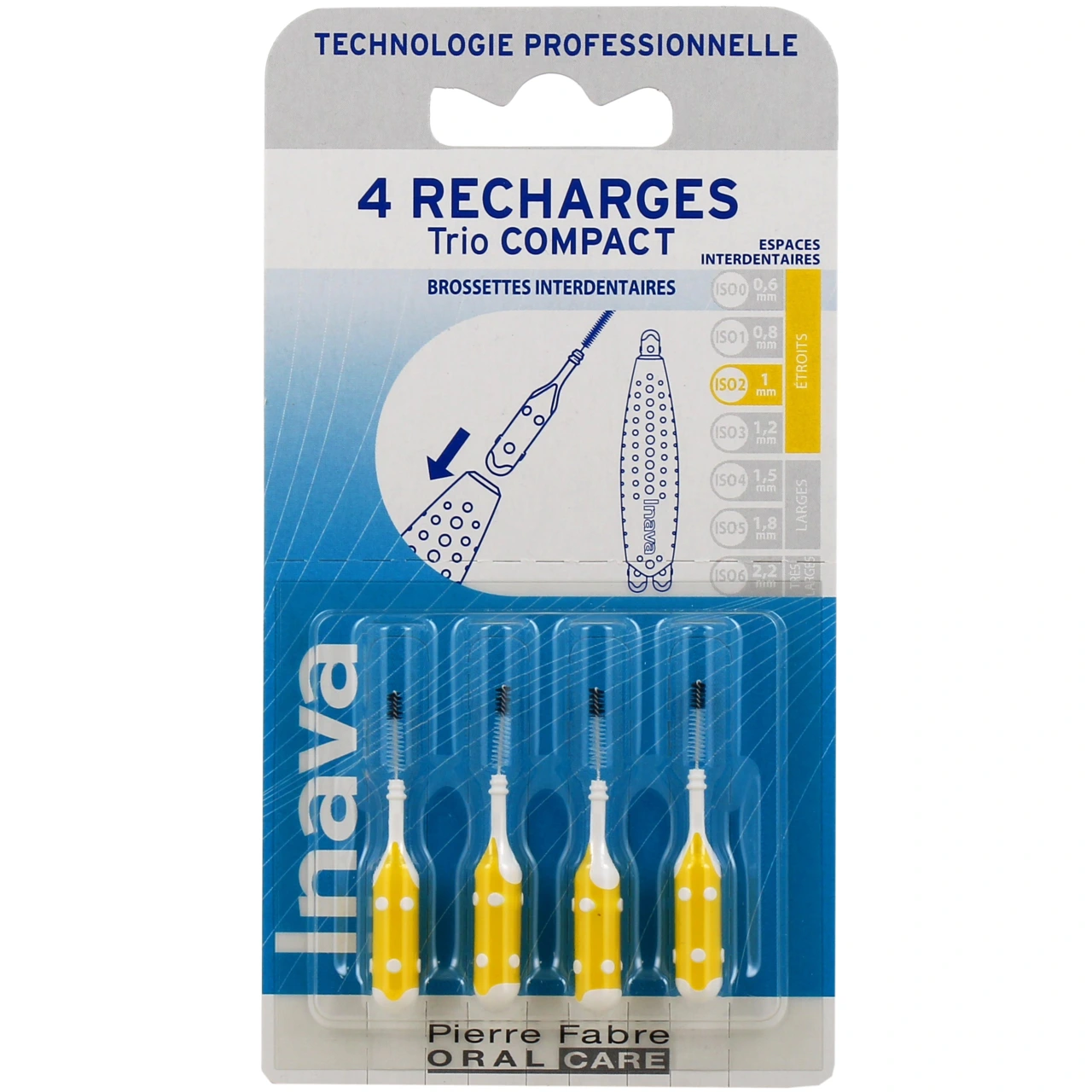 Inava Recharges Brossettes Interdentaires pour Trio Compact - Vue 3