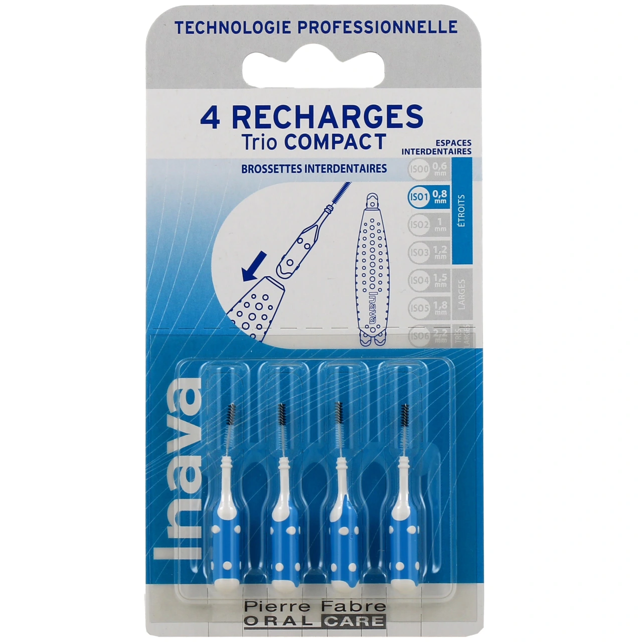 Inava Recharges Brossettes Interdentaires pour Trio Compact - Vue 2