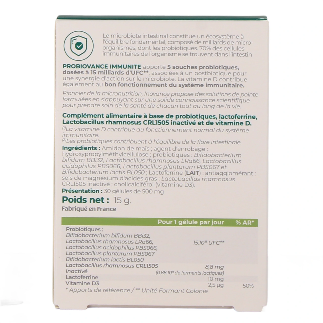 Inovance Probiovance Immunité - Vue 3