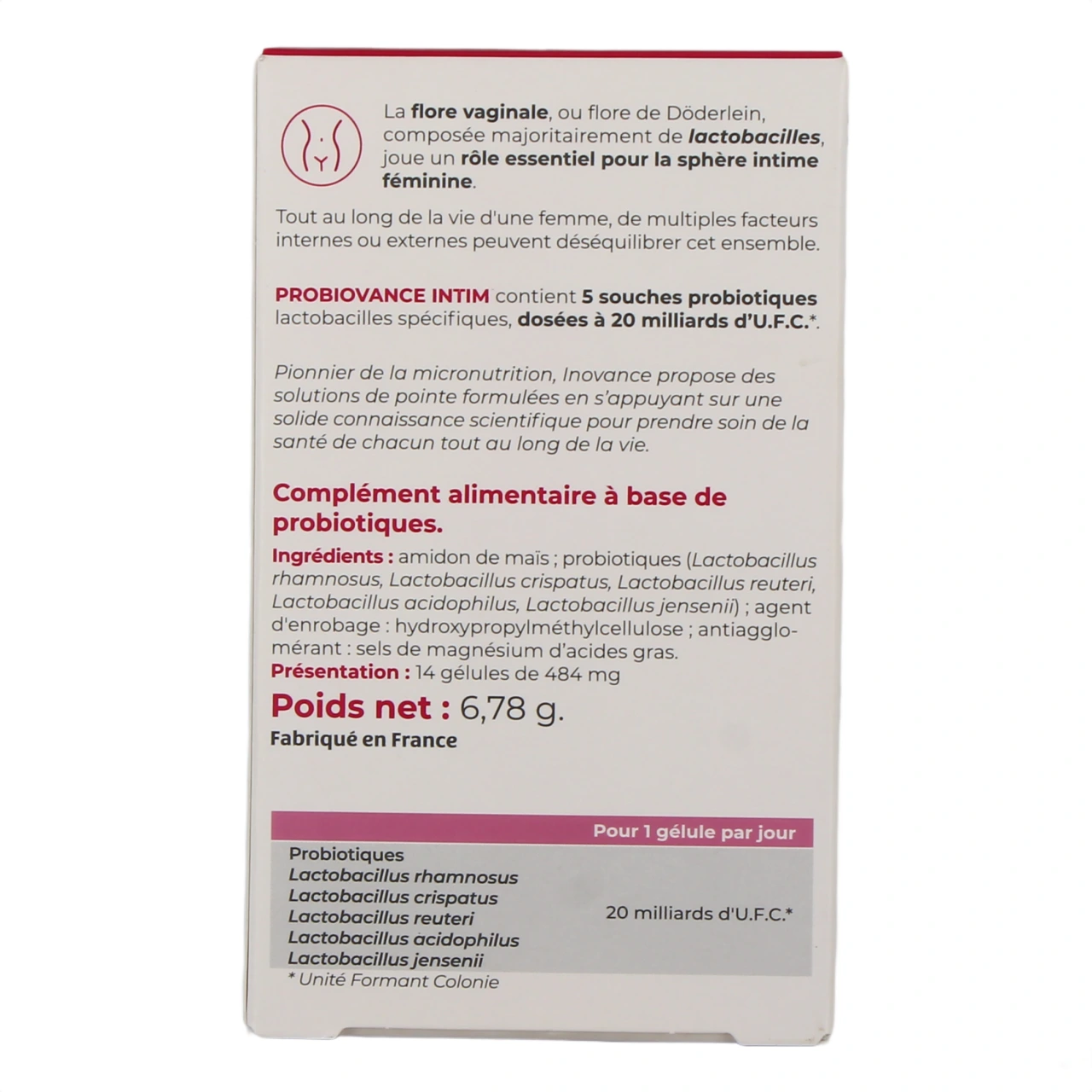 Inovance Probiovance Intim - Vue 3