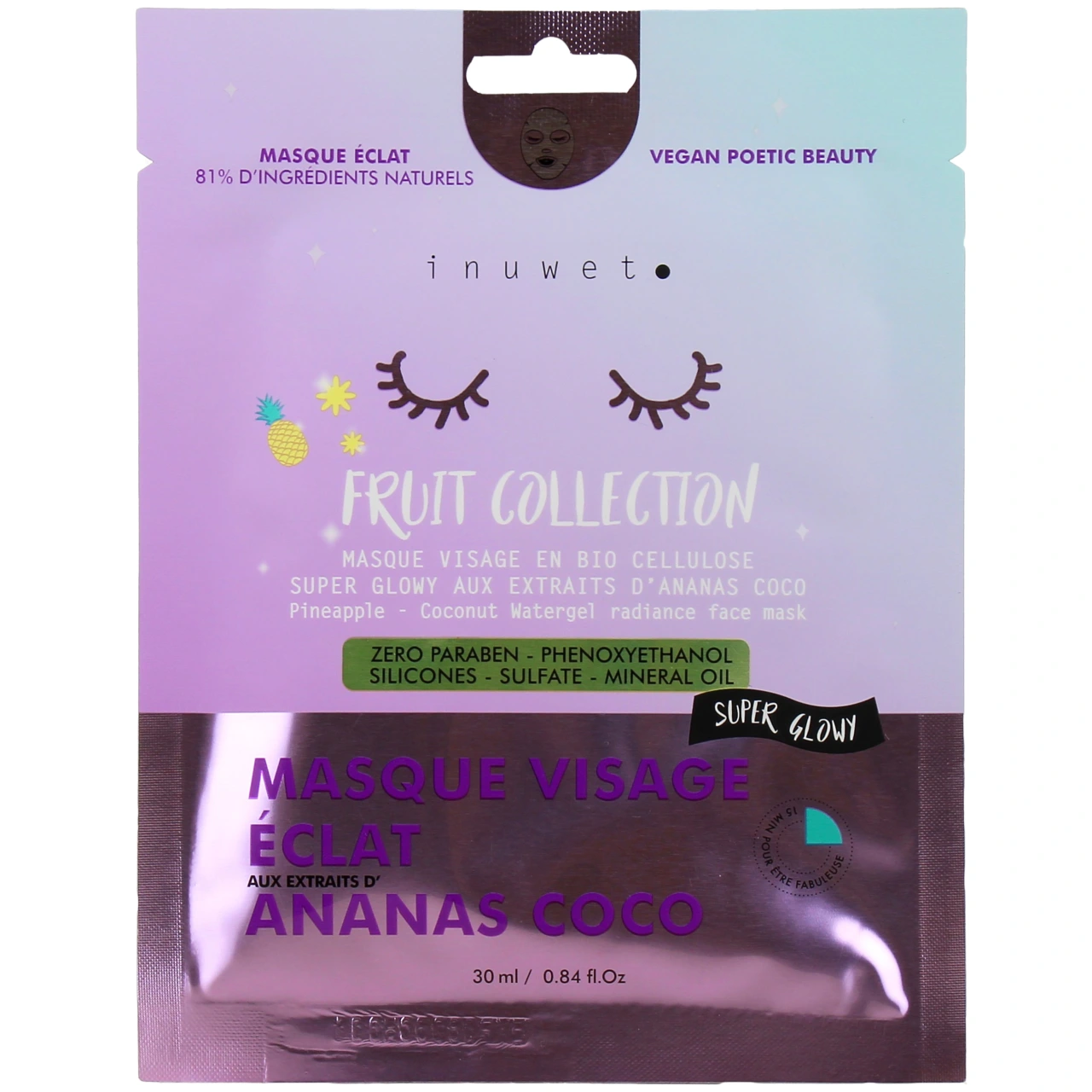 Inuwet Masque Visage Fruit Collection - Vue 2