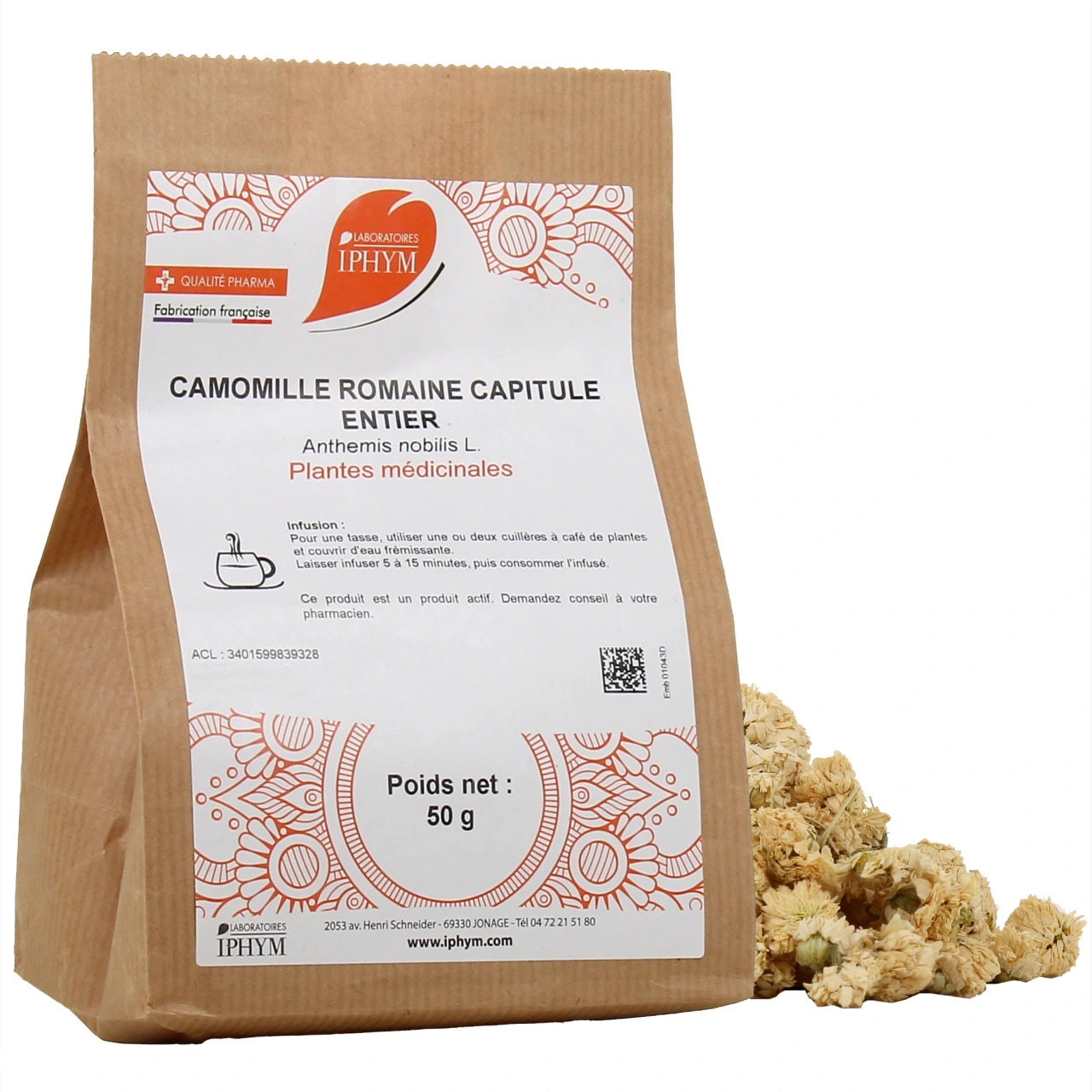 Iphym Camomille Romaine Capitule Entier - Iphym