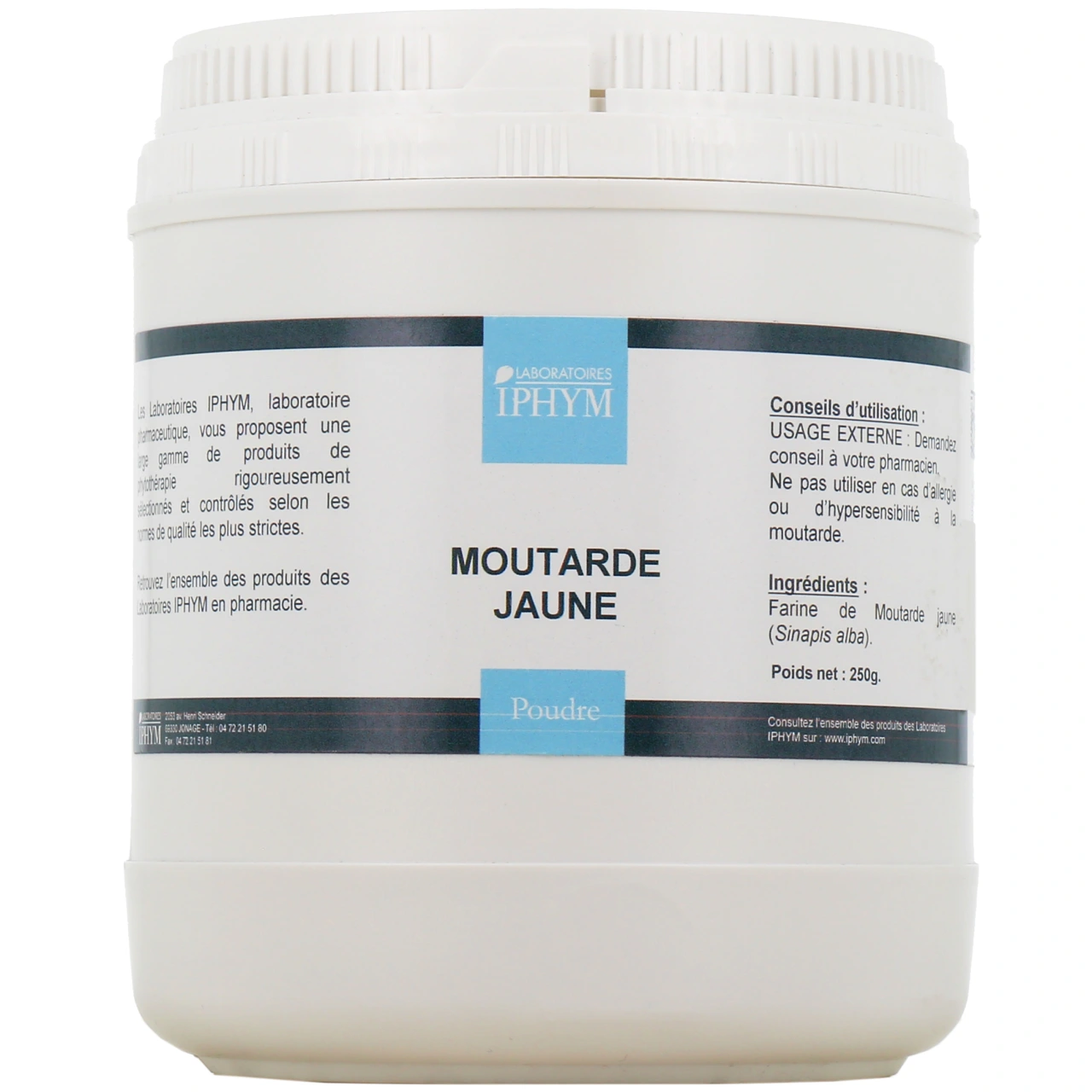 Iphym Farine de Moutarde Jaune - Iphym