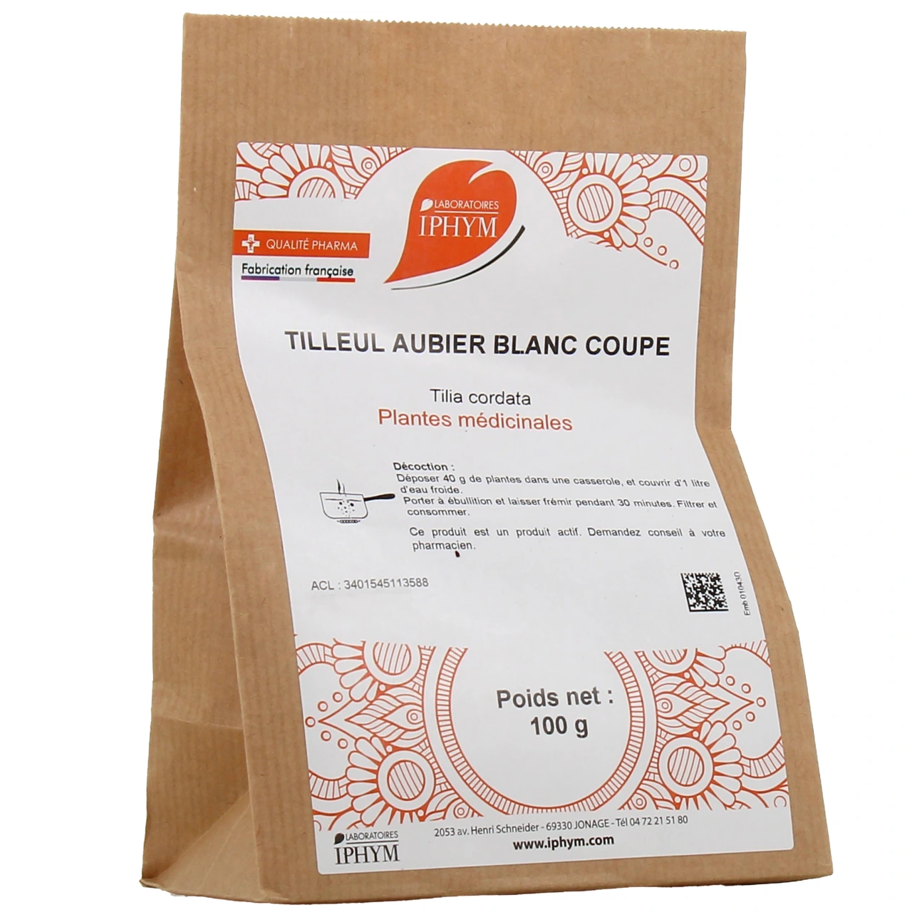 Iphym Tilleul Aubier Blanc Coupé - Iphym