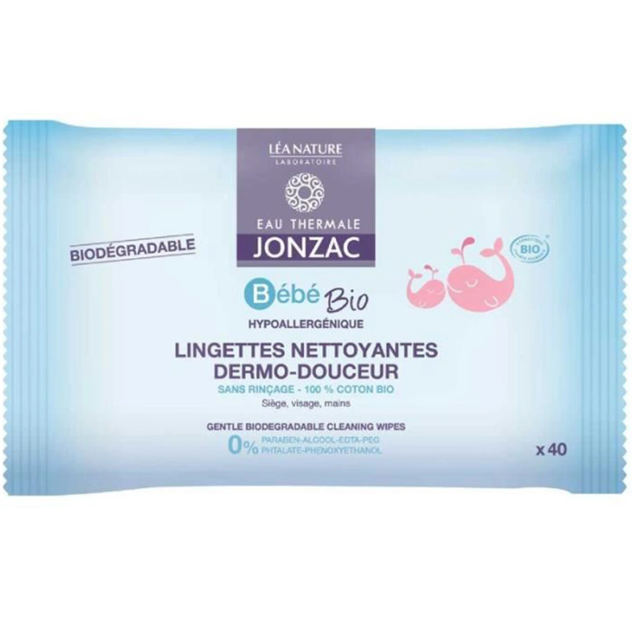 Jonzac Bébé Bio Lingettes Nettoyantes Dermo-Douceur - Vue 6