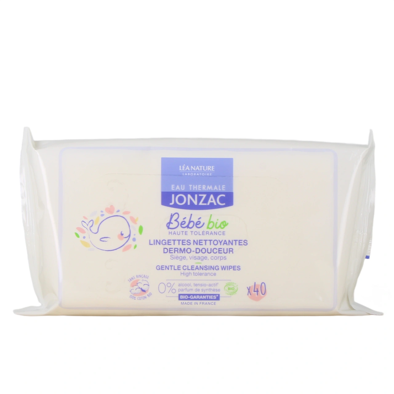 Jonzac Bébé Bio Lingettes Nettoyantes Dermo-Douceur - Vue 2