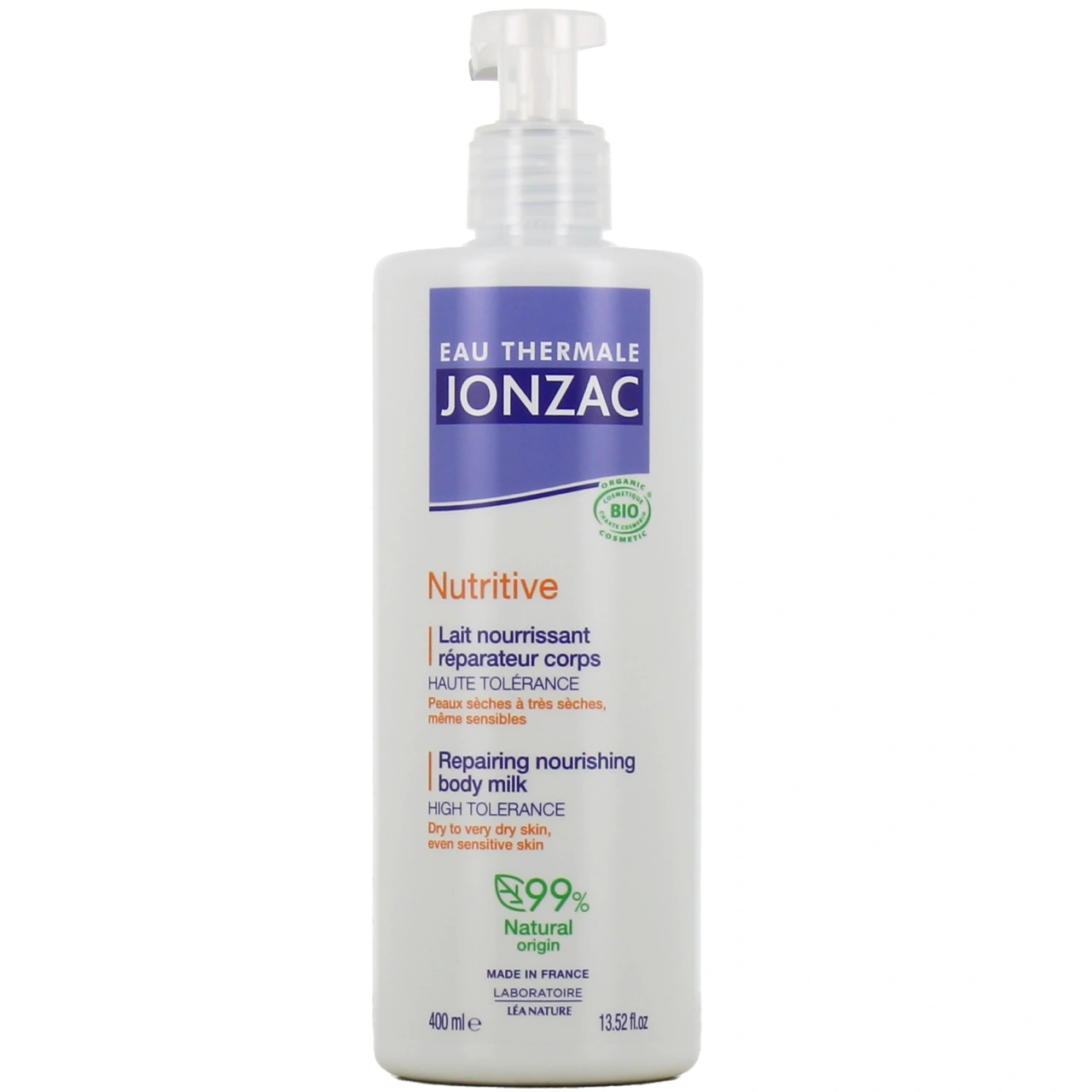 Jonzac Nutritive Lait Nourrissant Réparateur Corps Bio - Jonzac