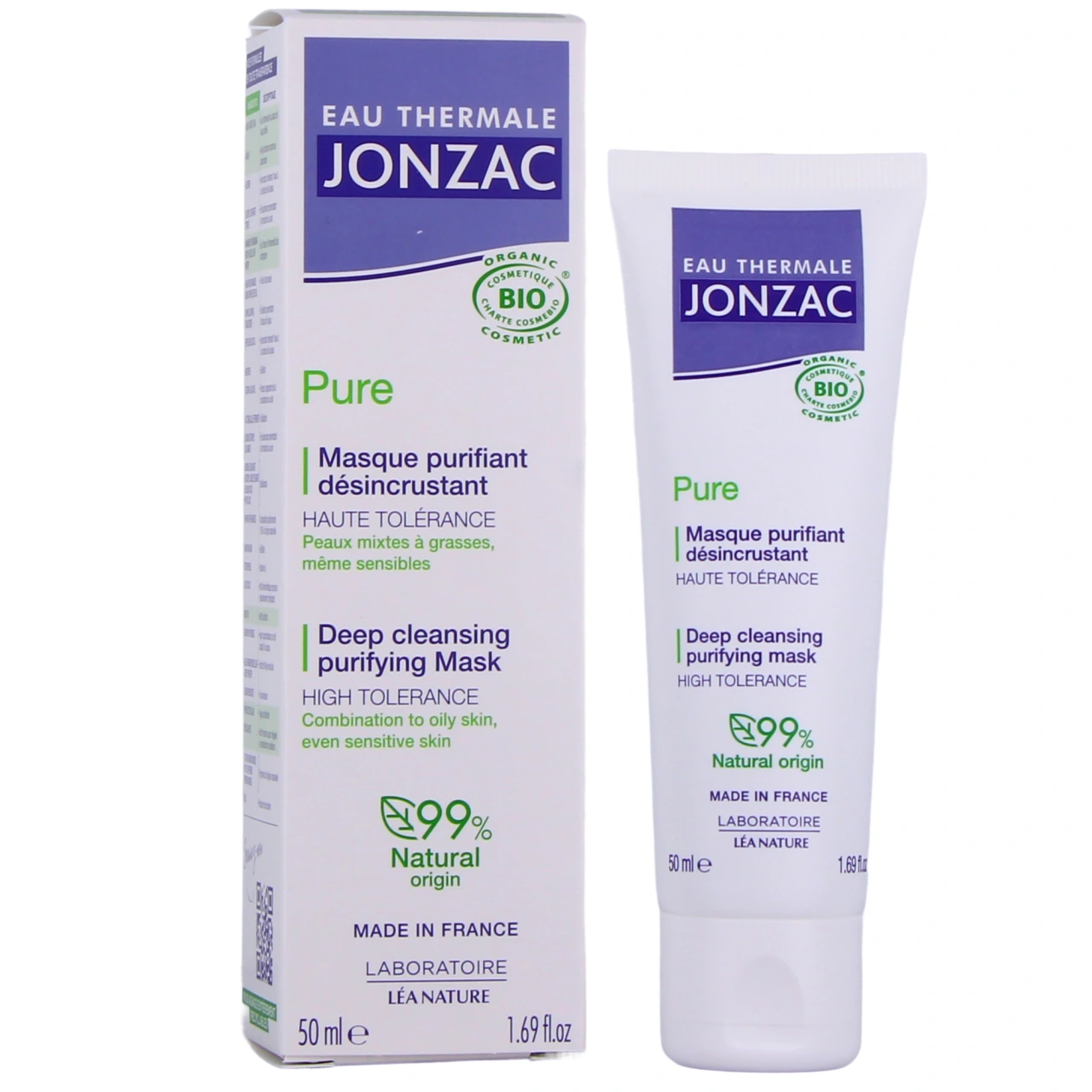 Jonzac Pure Masque Purifiant Désincrustant Bio - Jonzac