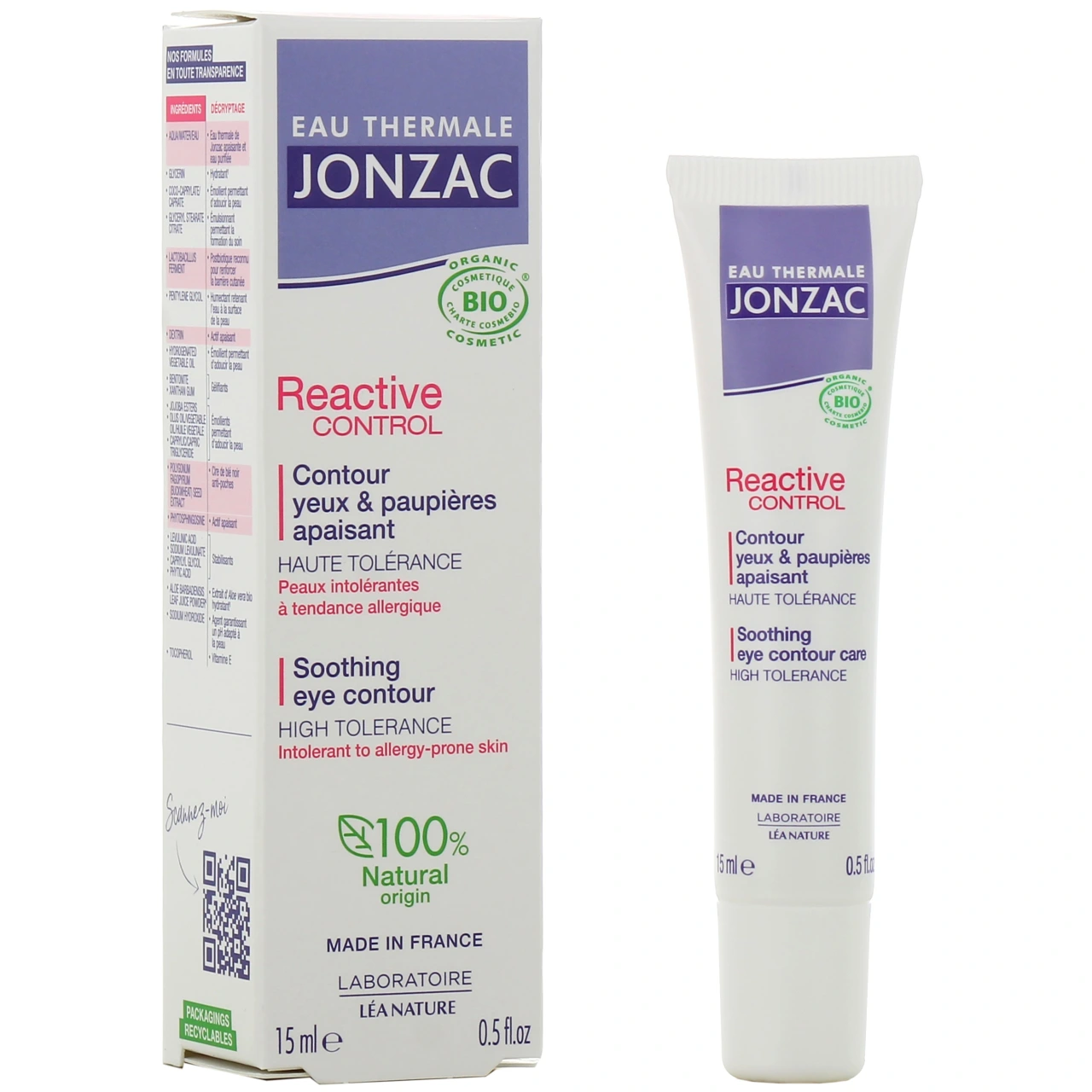 Jonzac Reactive Control Contour Yeux et Paupières Apaisant - Jonzac