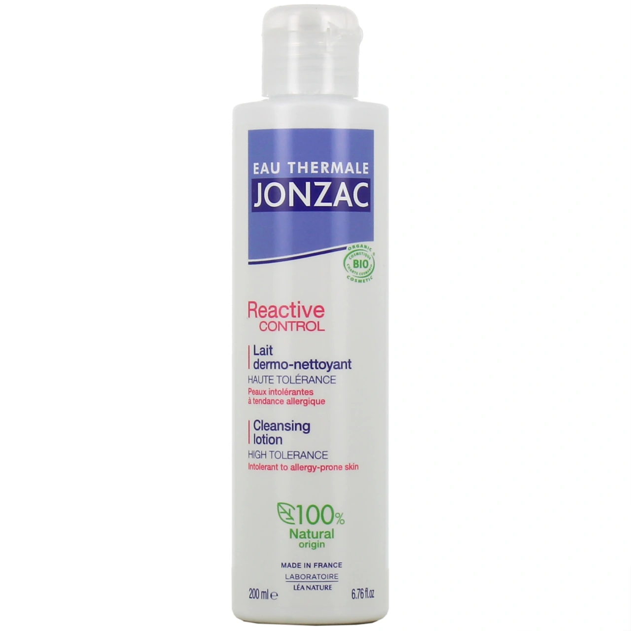 Jonzac Reactive Control Lait Dermo-Nettoyant Bio - Jonzac