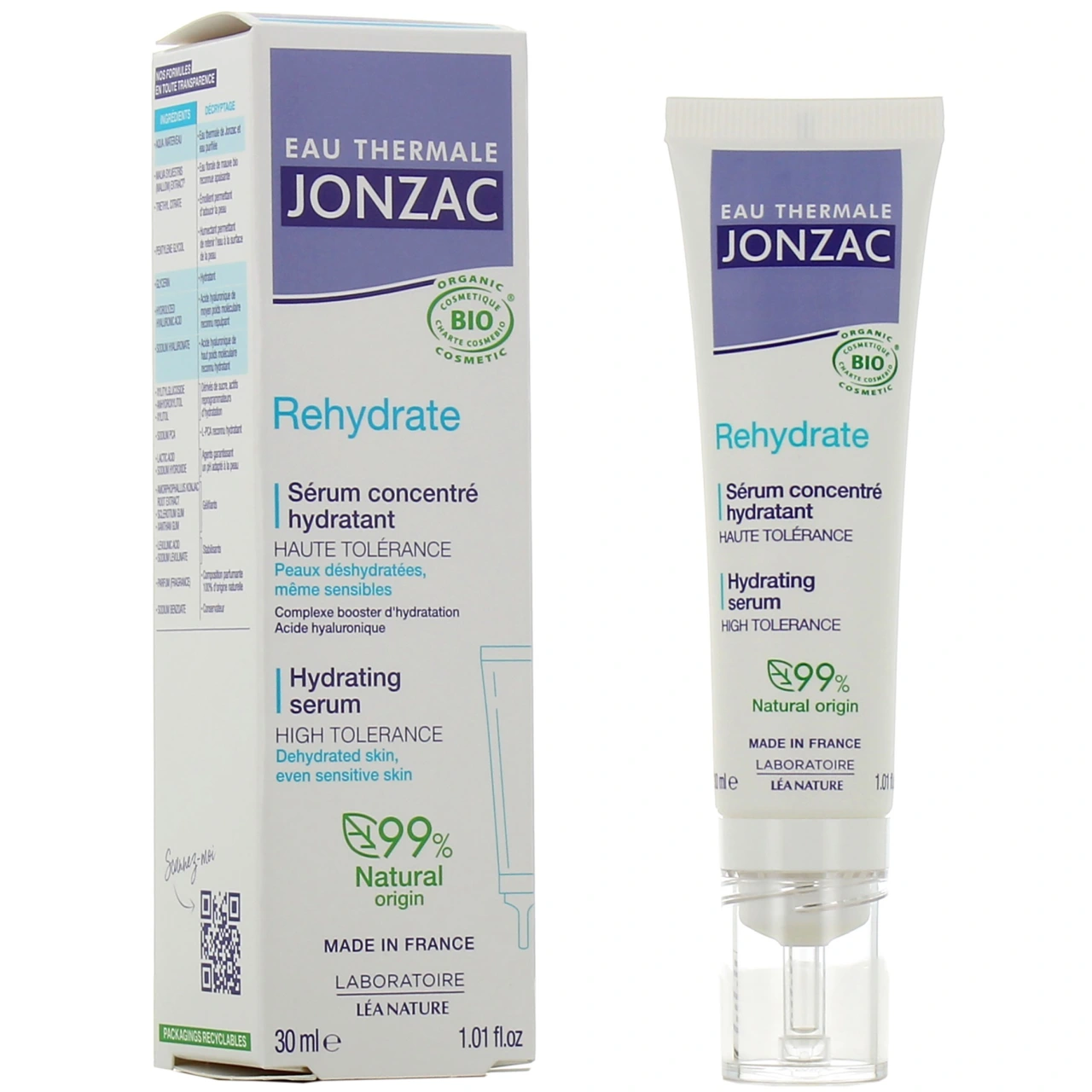 Jonzac Rehydrate Sérum Concentré Hydratant Bio - Jonzac
