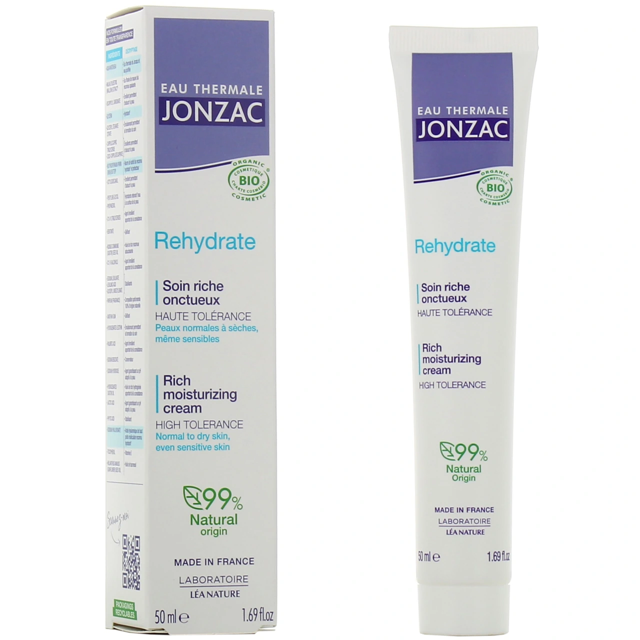 Jonzac Rehydrate Soin Riche Onctueux Bio - Jonzac