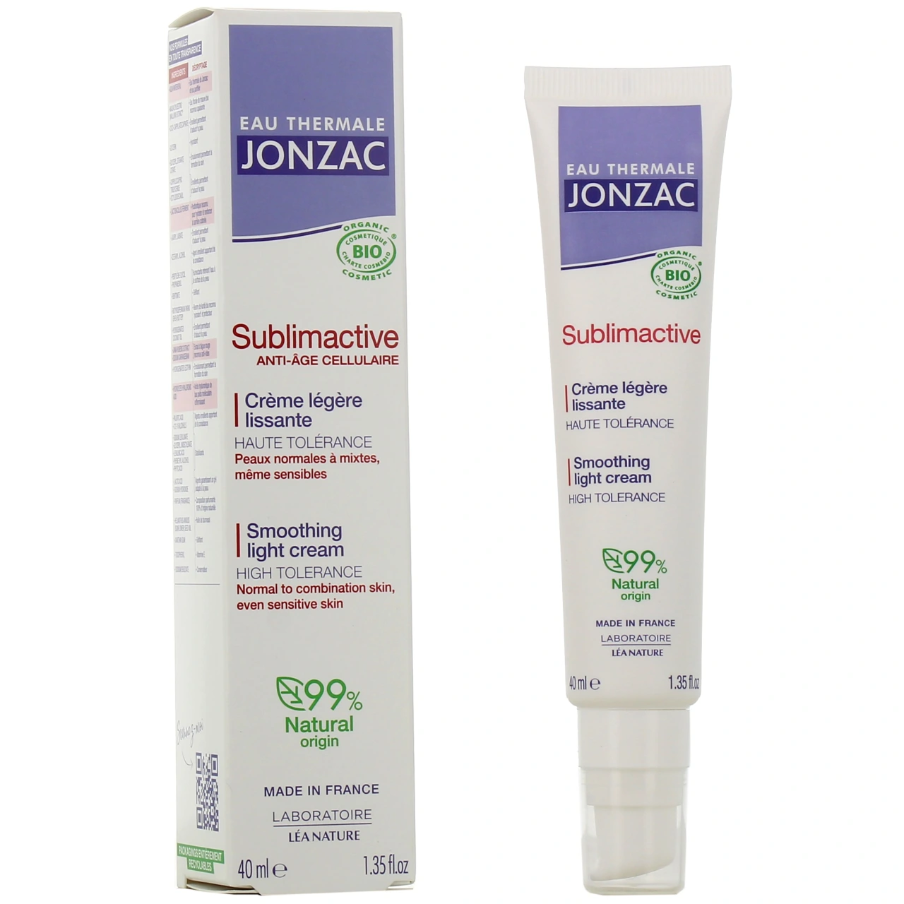 Jonzac Sublimactive Crème Légère Lissante - Jonzac