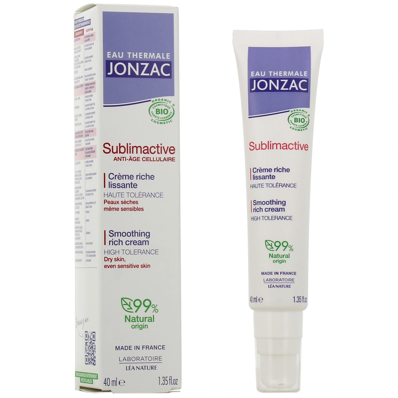 Jonzac Sublimactive Crème Riche Lissante - Jonzac