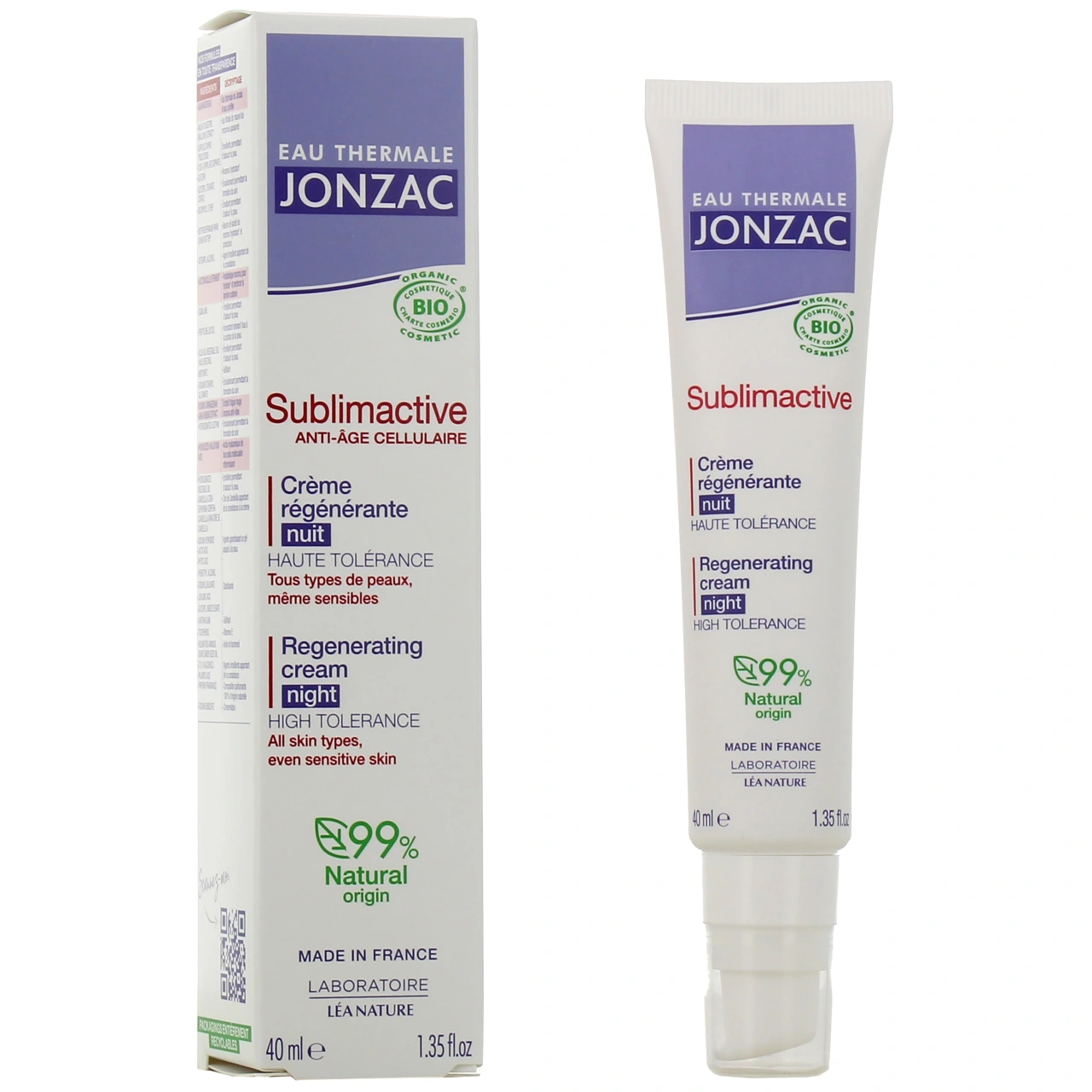 Jonzac Sublimactive Anti-âge Cellulaire Crème Régénérante Nuit - Jonzac