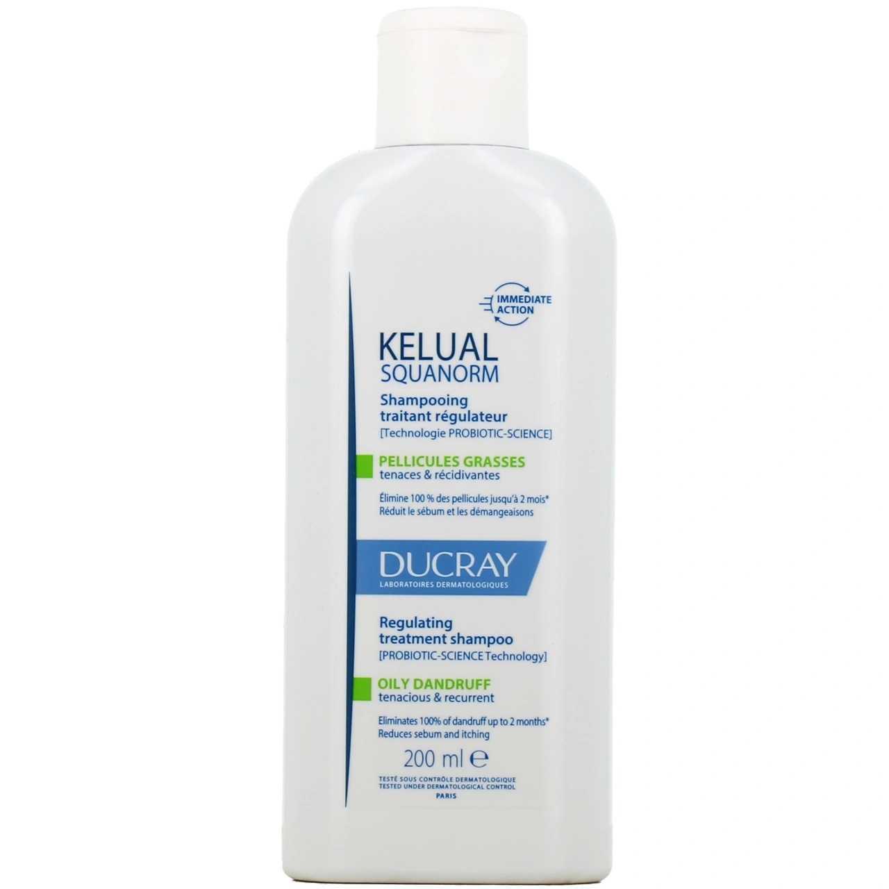 Ducray Kelual Squanorm Shampooing Traitant Régulateur Pellicules Grasses - Kelual