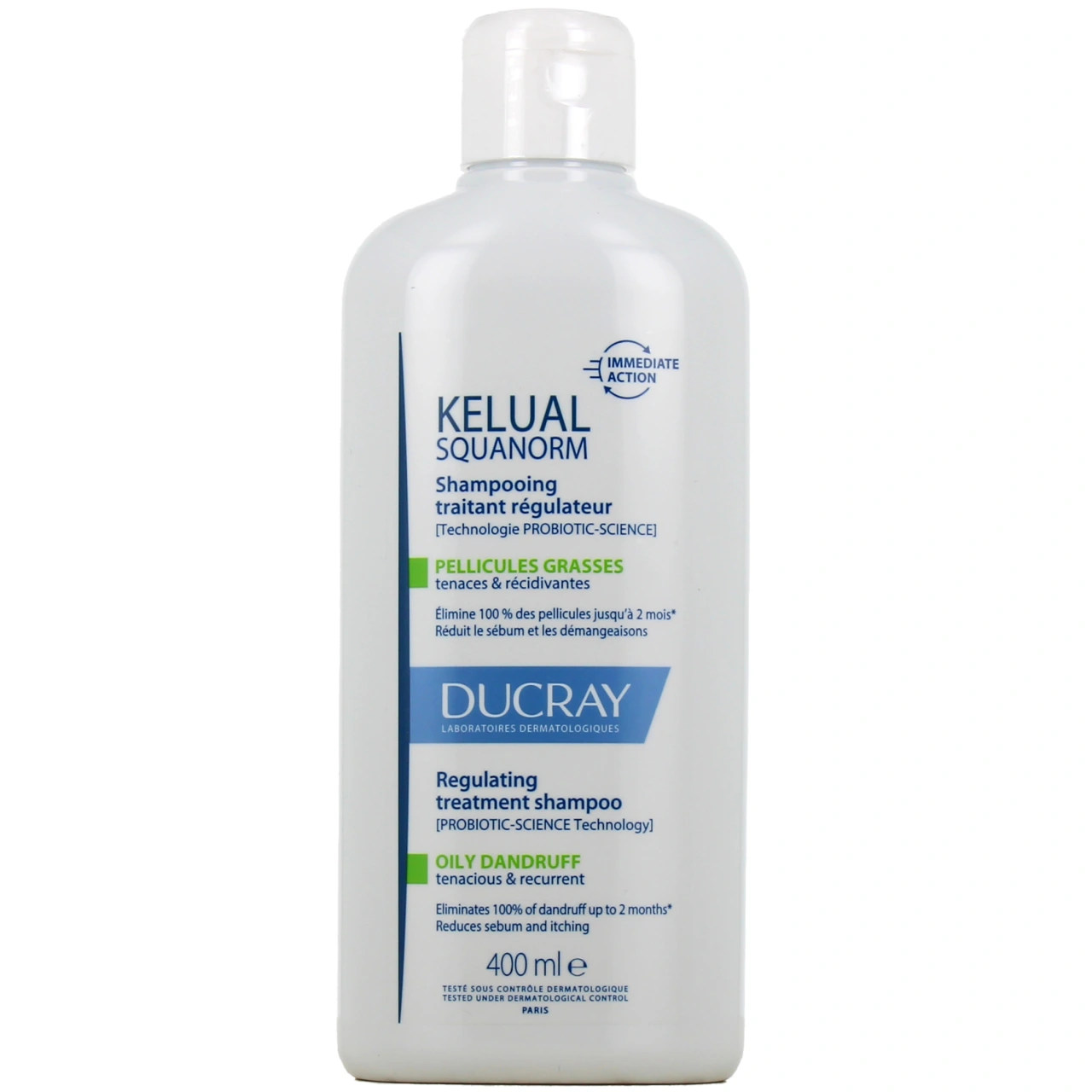 Ducray Kelual Squanorm Shampooing Traitant Régulateur Pellicules Grasses - Vue 4