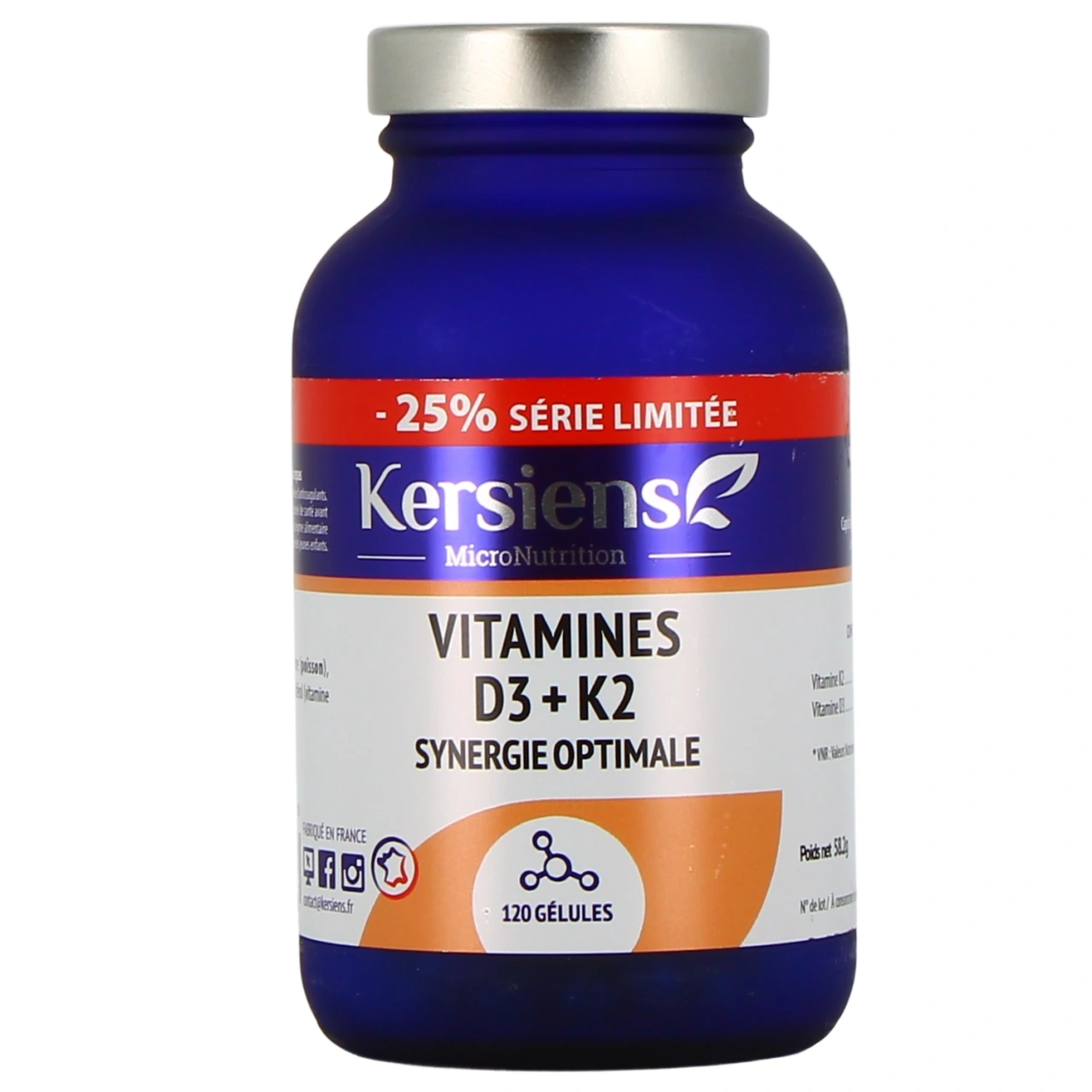 Kersiens Vitamines D3 + K2 - Vue 4