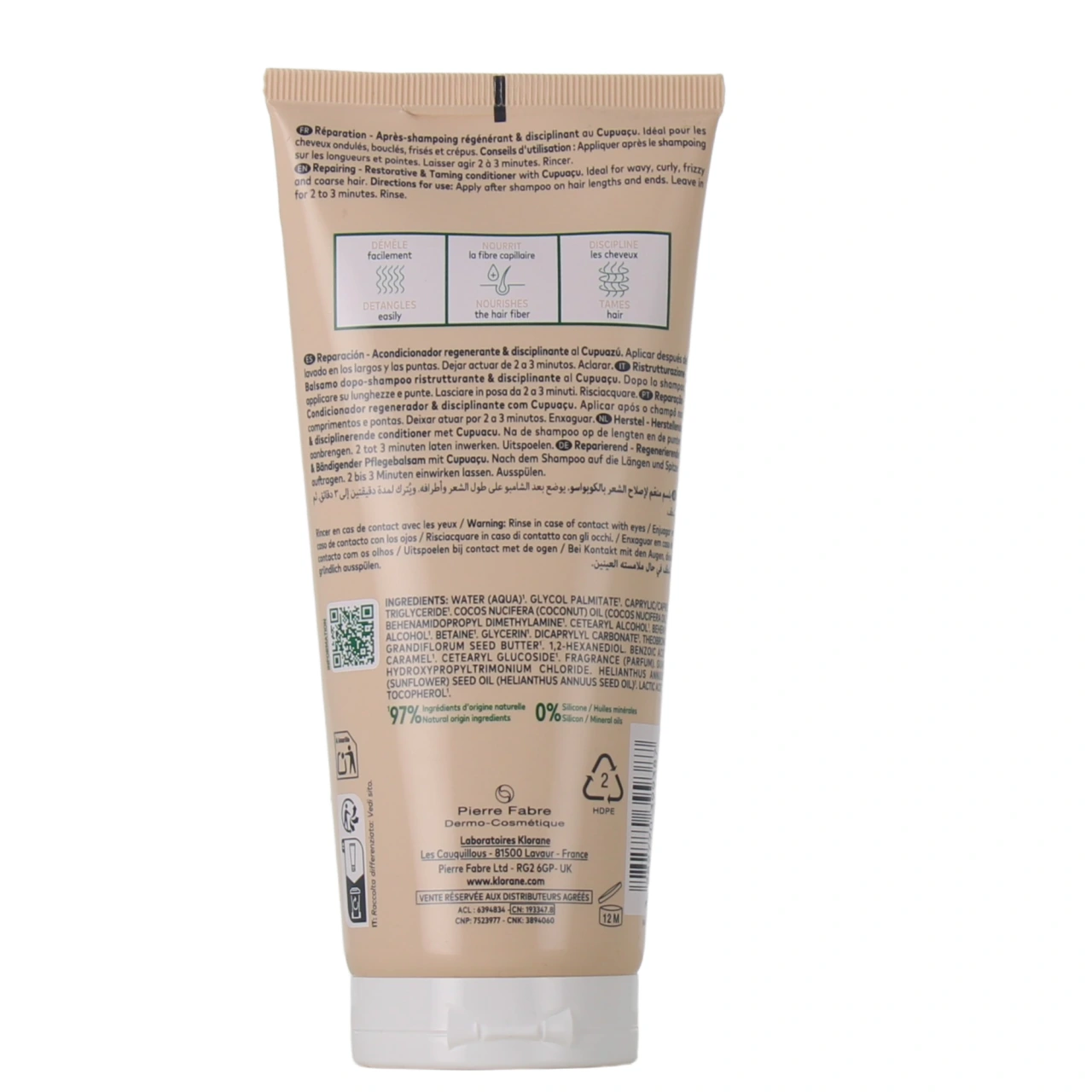 Klorane Après-shampoing réparation cheveux très secs Cupuaçu - Vue 2