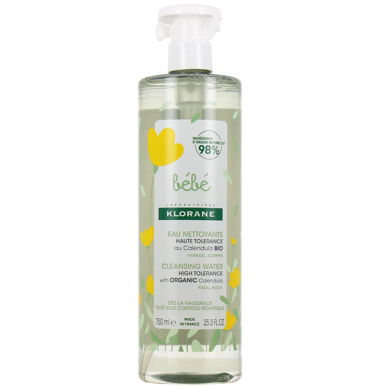 Klorane Bébé Eau Nettoyante Sans Rinçage - Vue 4