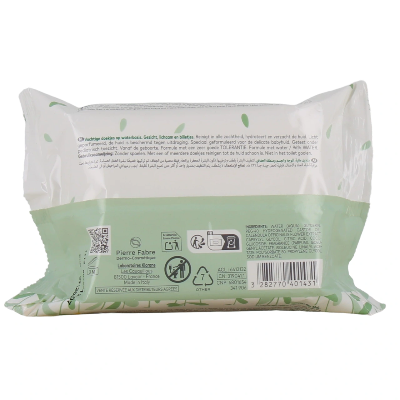 Klorane Bébé Lingettes nettoyantes douces - Vue 4