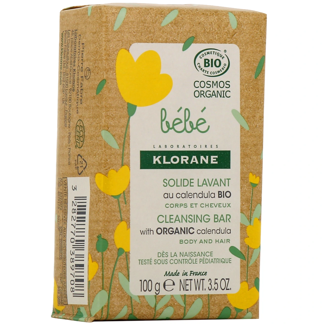 Klorane Bébé Solide Lavant Bio - Klorane Bébé